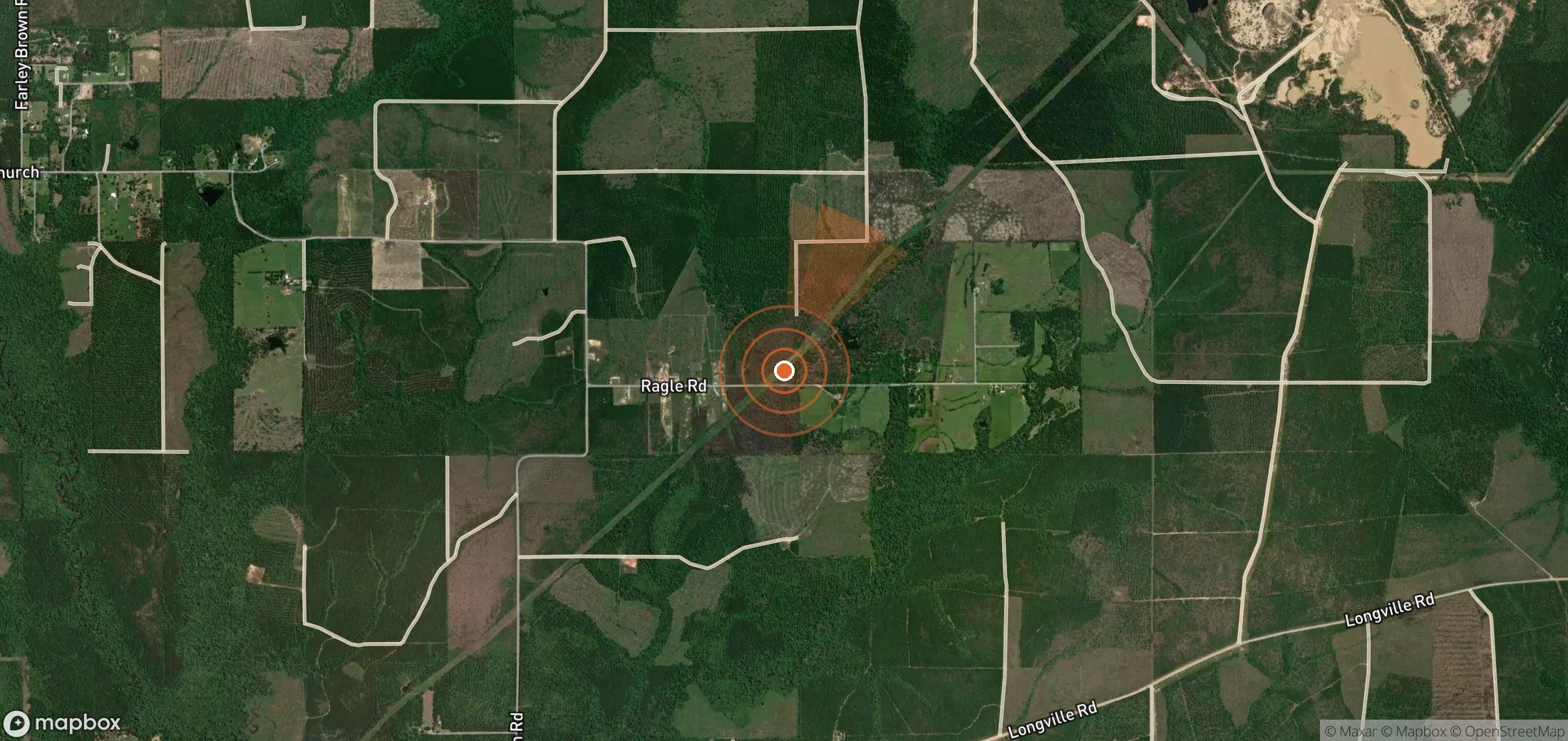 Satellite map of methane plume locations in United States