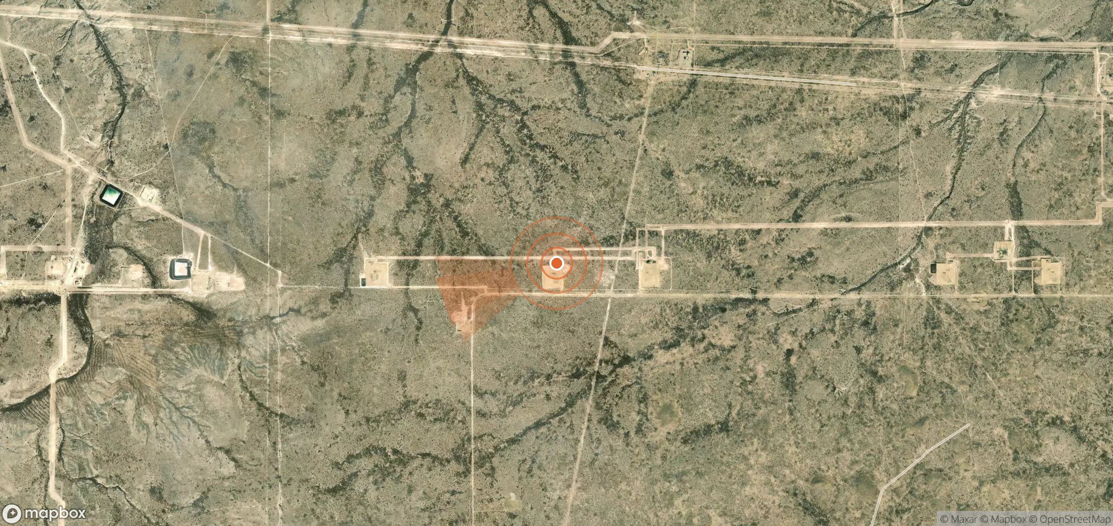 Mapa satelital de plumas de metano en Estados Unidos