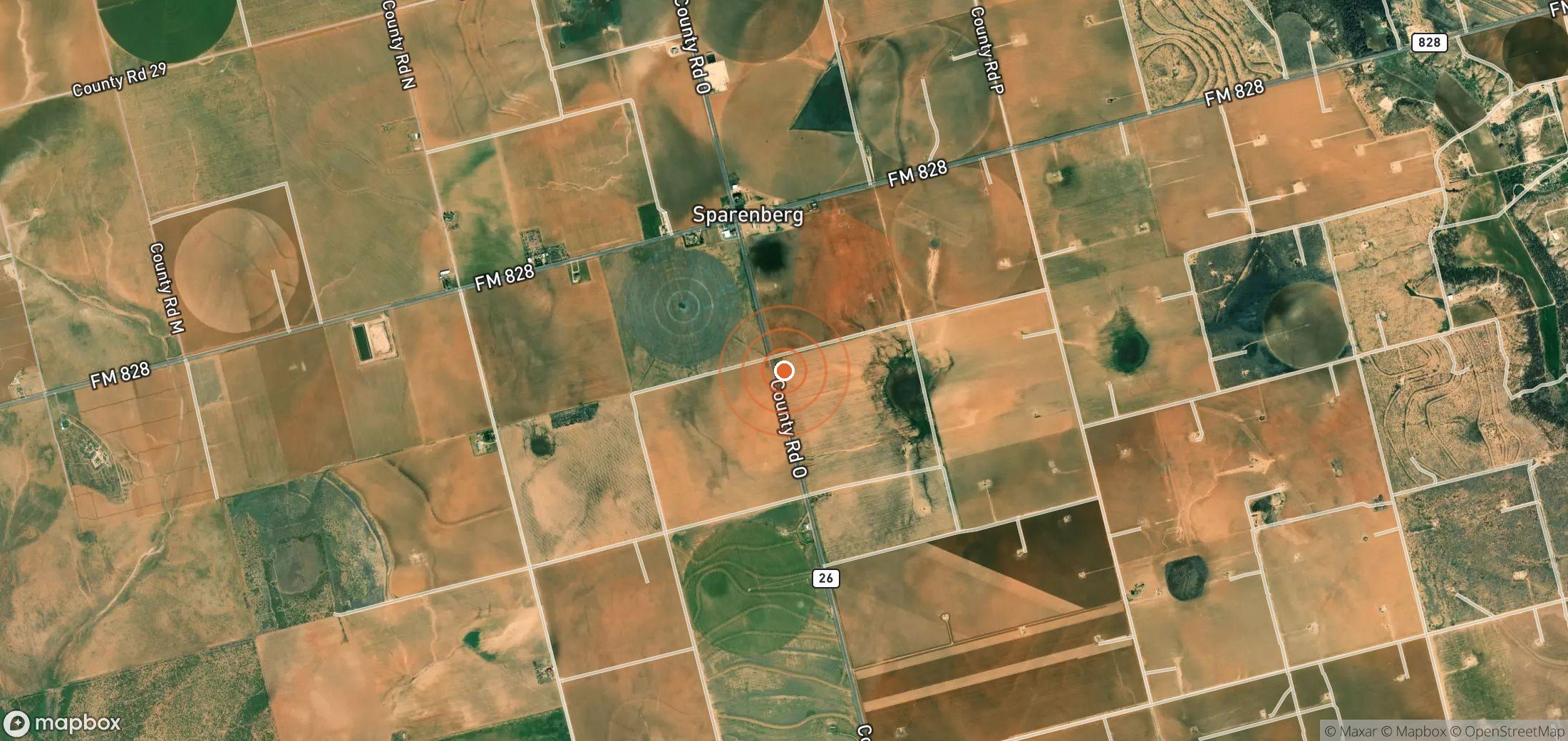 Satellite map of methane plume locations in United States