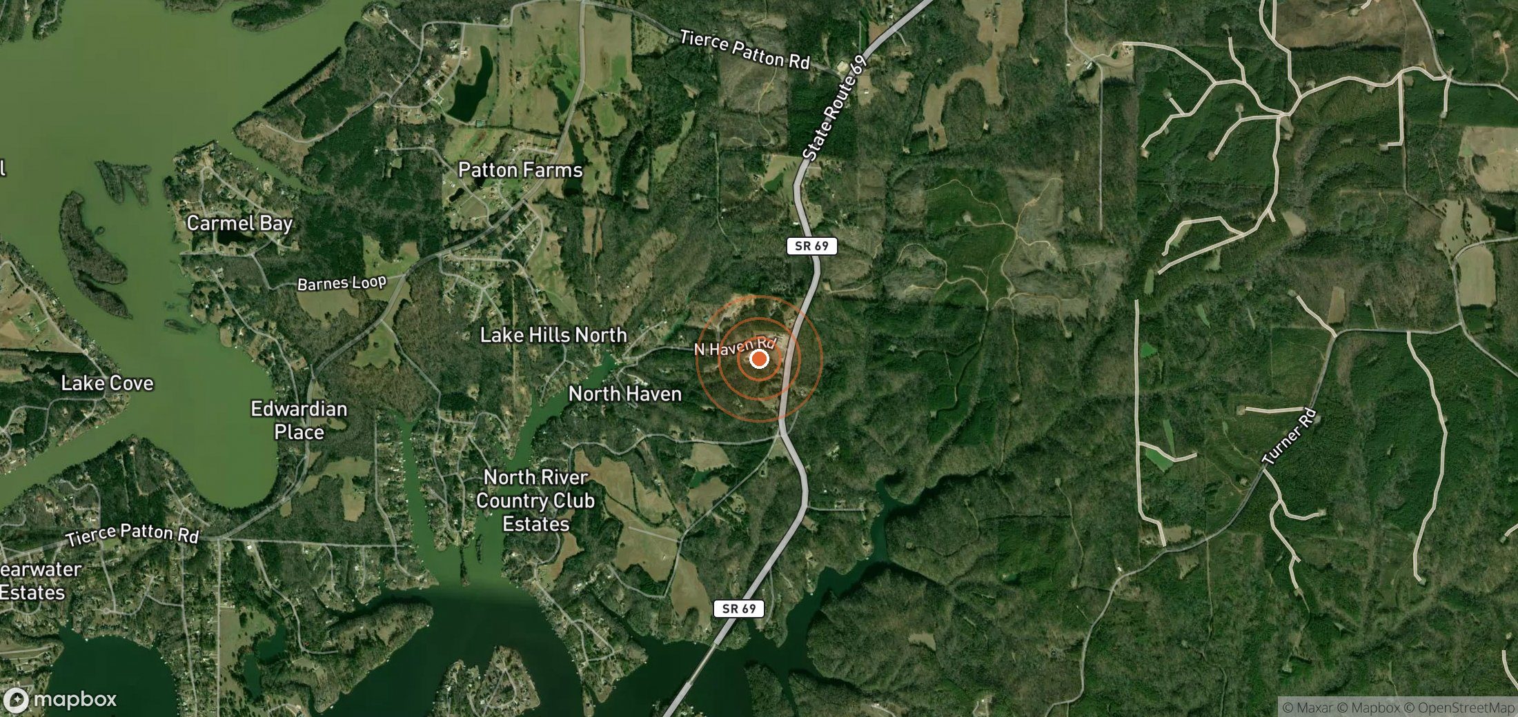 Satellite map of methane plume locations in United States