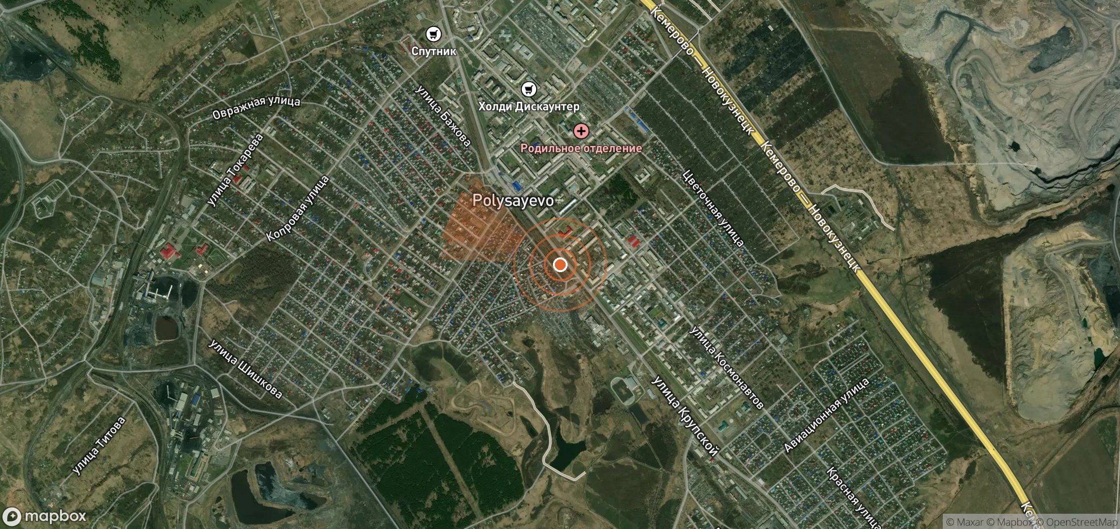 Satellite map of methane plume locations in Russia