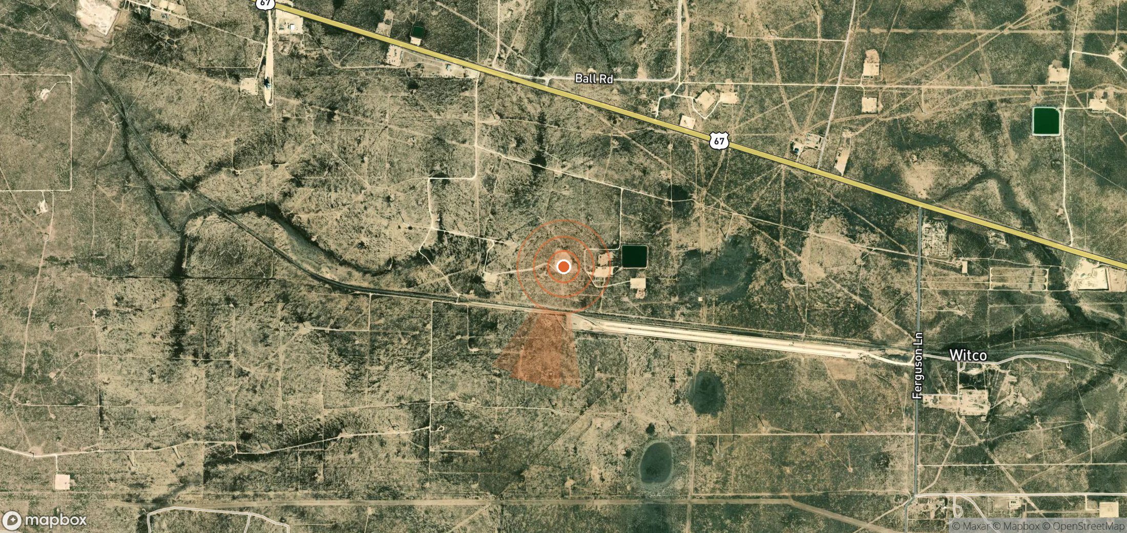 Mapa satelital de plumas de metano en Estados Unidos