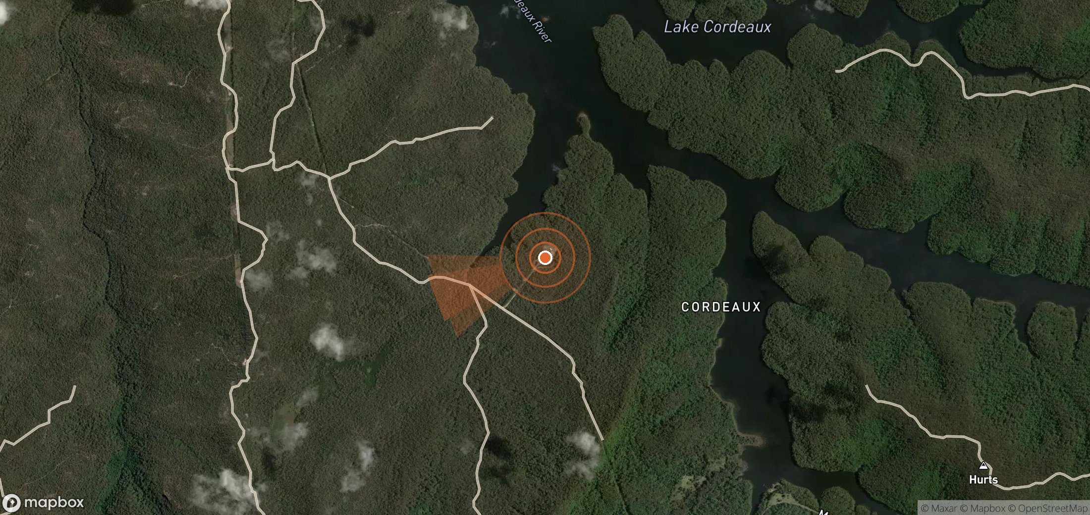 Mapa satelital de plumas de metano en Australia