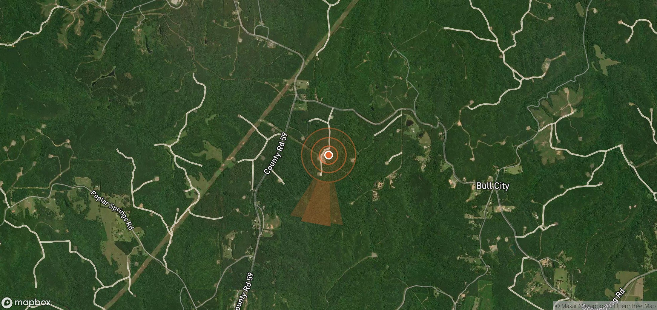 Mapa satelital de plumas de metano en Estados Unidos