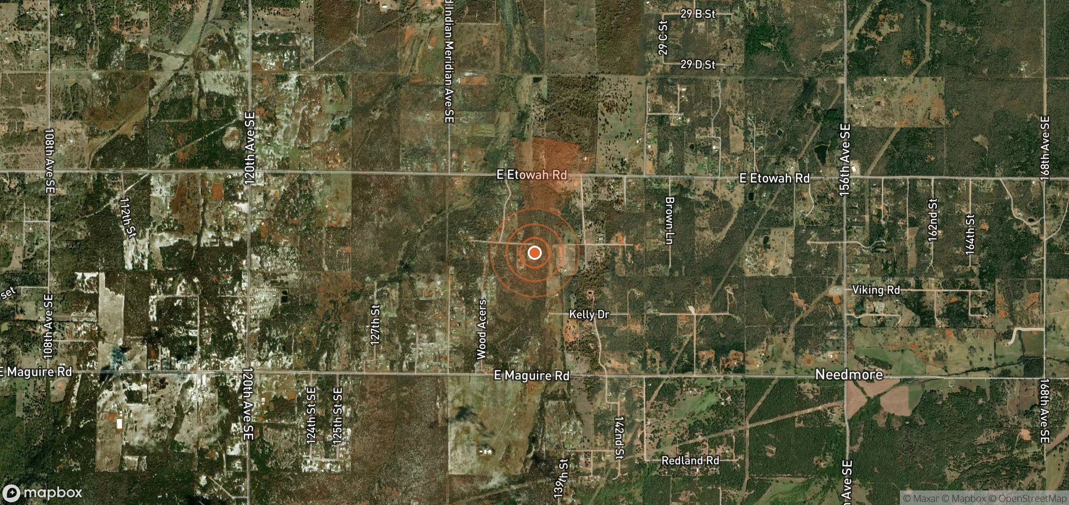 Mapa satelital de plumas de metano en Estados Unidos