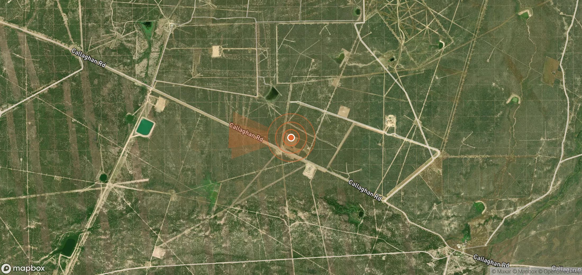 Mapa satelital de plumas de metano en Estados Unidos