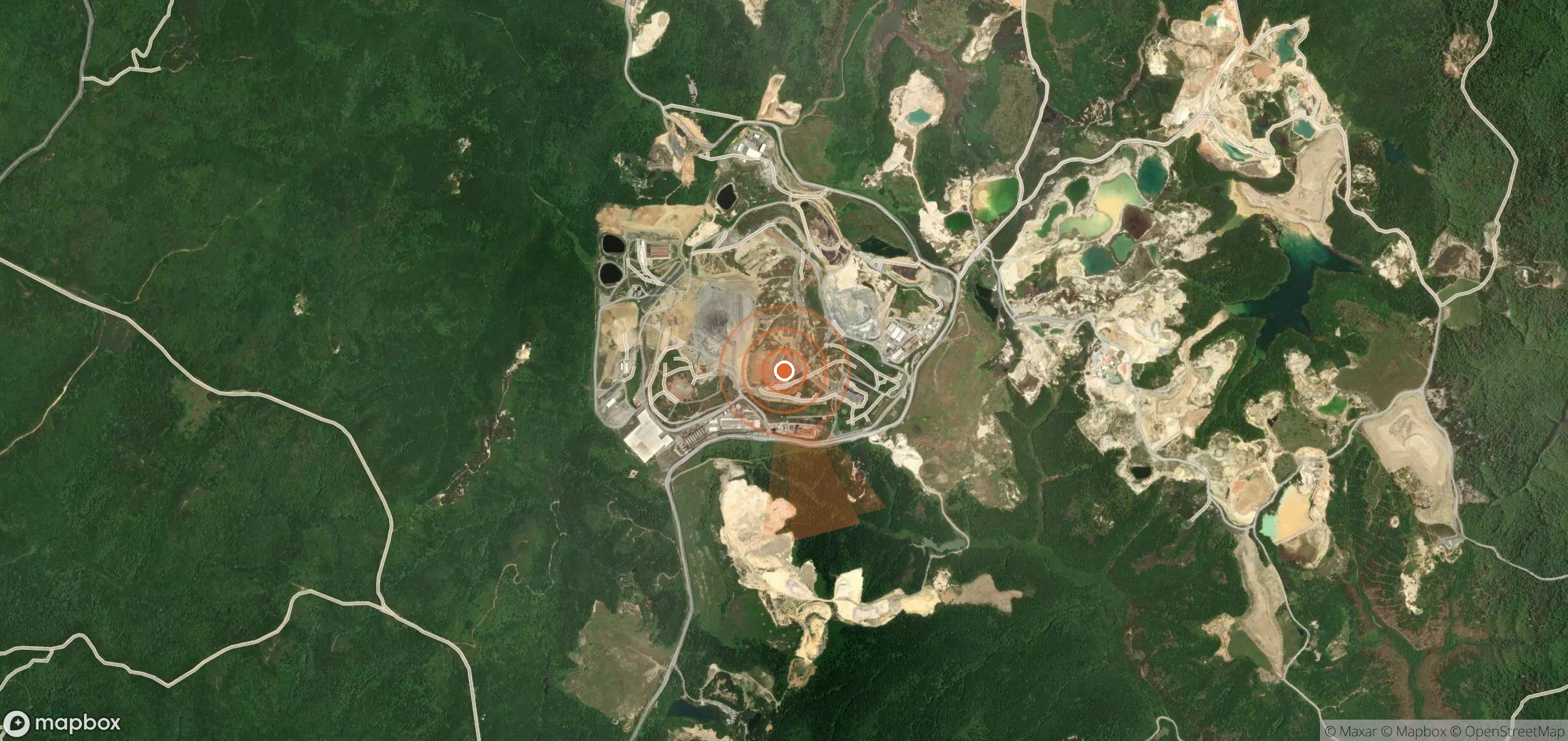 Mapa satelital de plumas de metano en Turquía