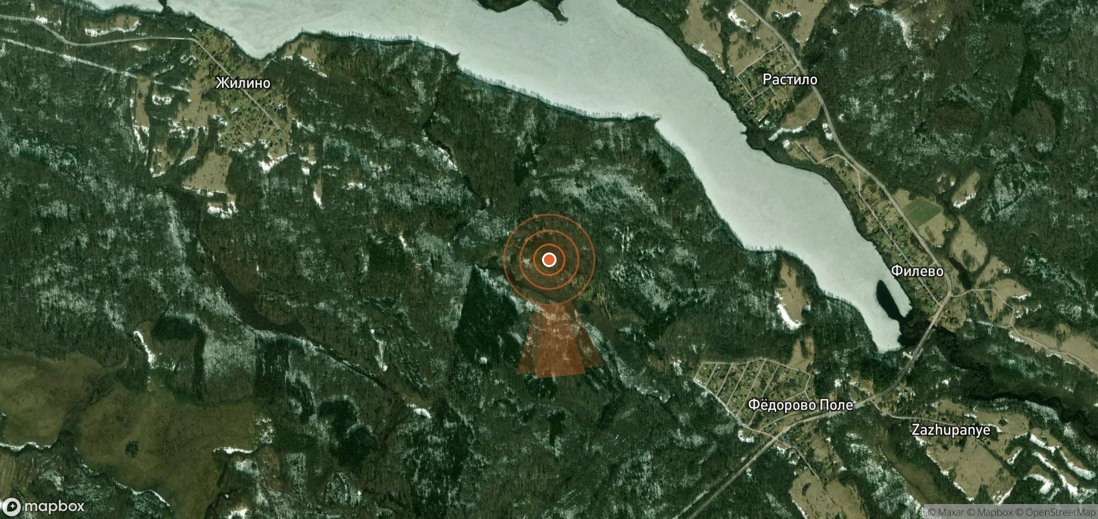Mapa satelital de plumas de metano en Rusia