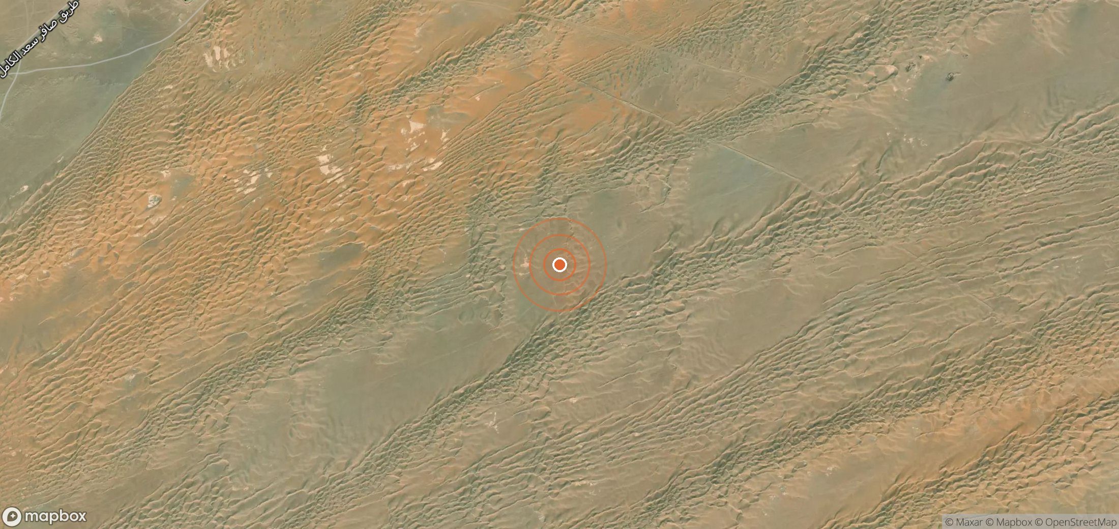 Satellite map of methane plume locations in Yemen