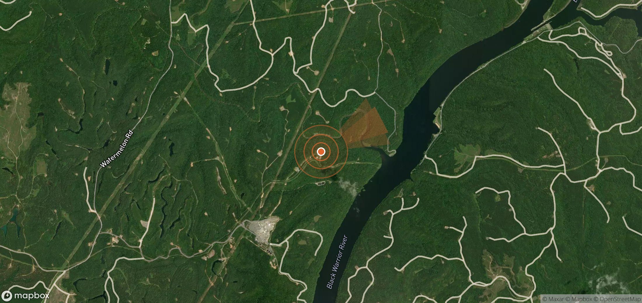 Mapa satelital de plumas de metano en Estados Unidos