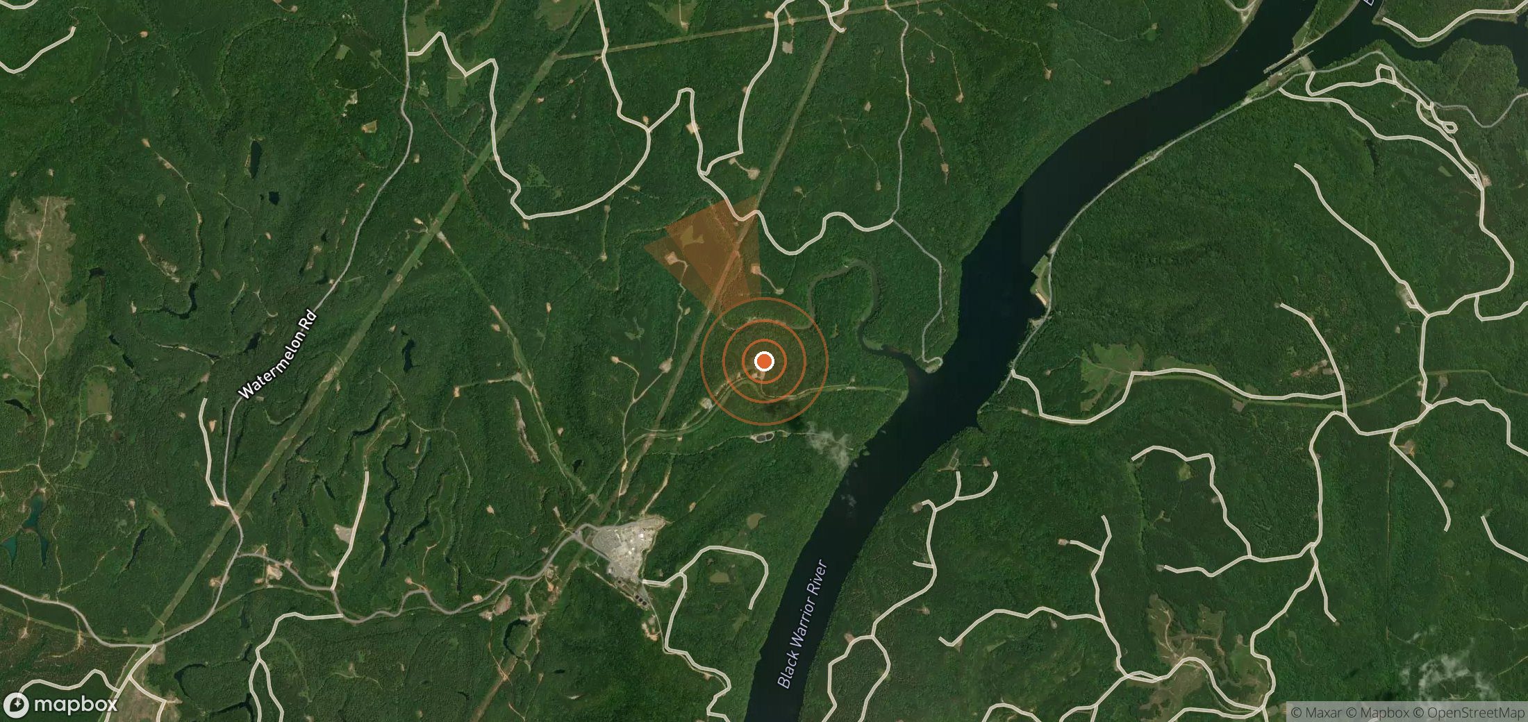 Mapa satelital de plumas de metano en Estados Unidos