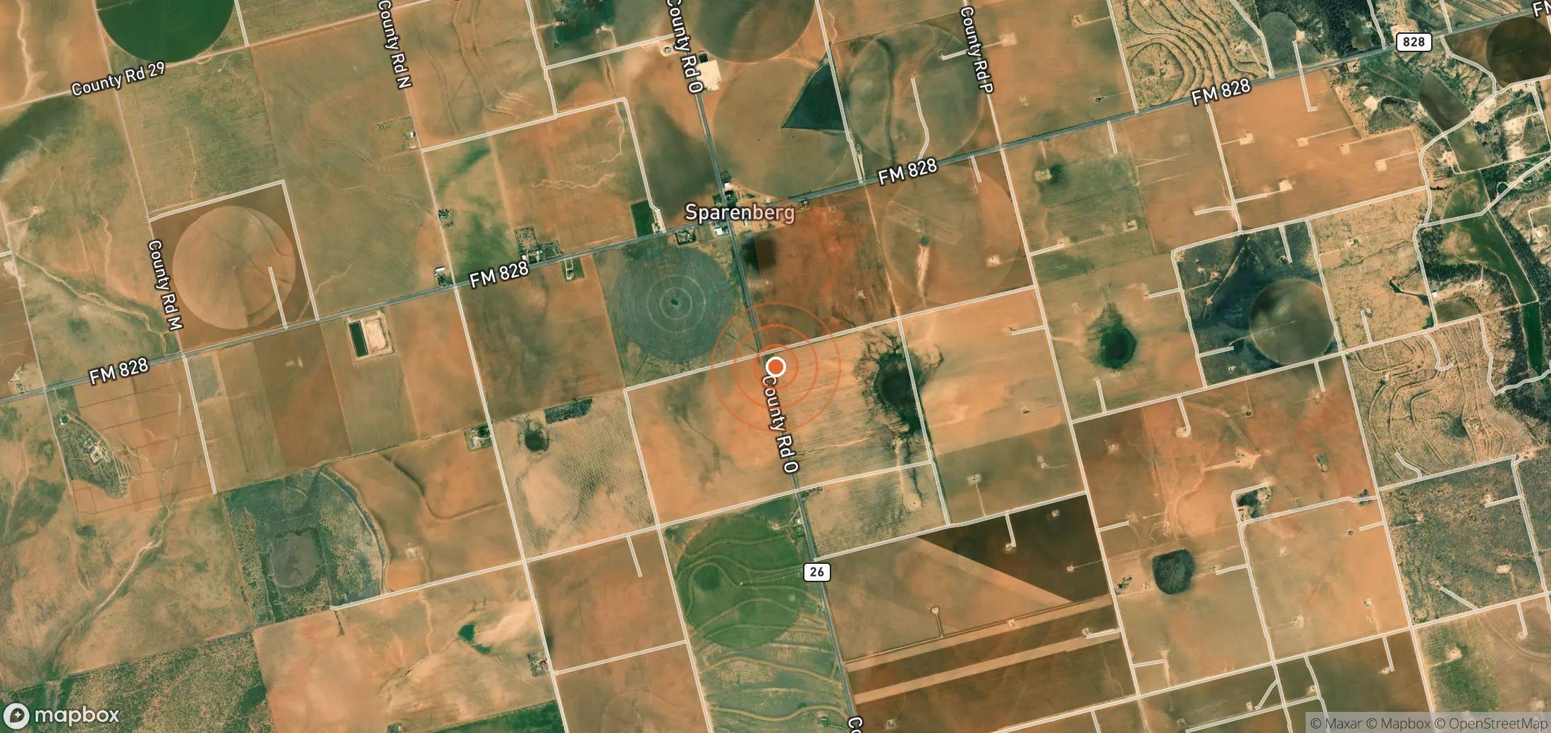Satellite map of methane plume locations in United States