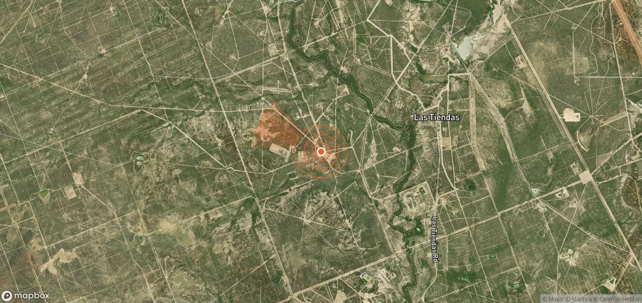 Mapa satelital de plumas de metano en Estados Unidos