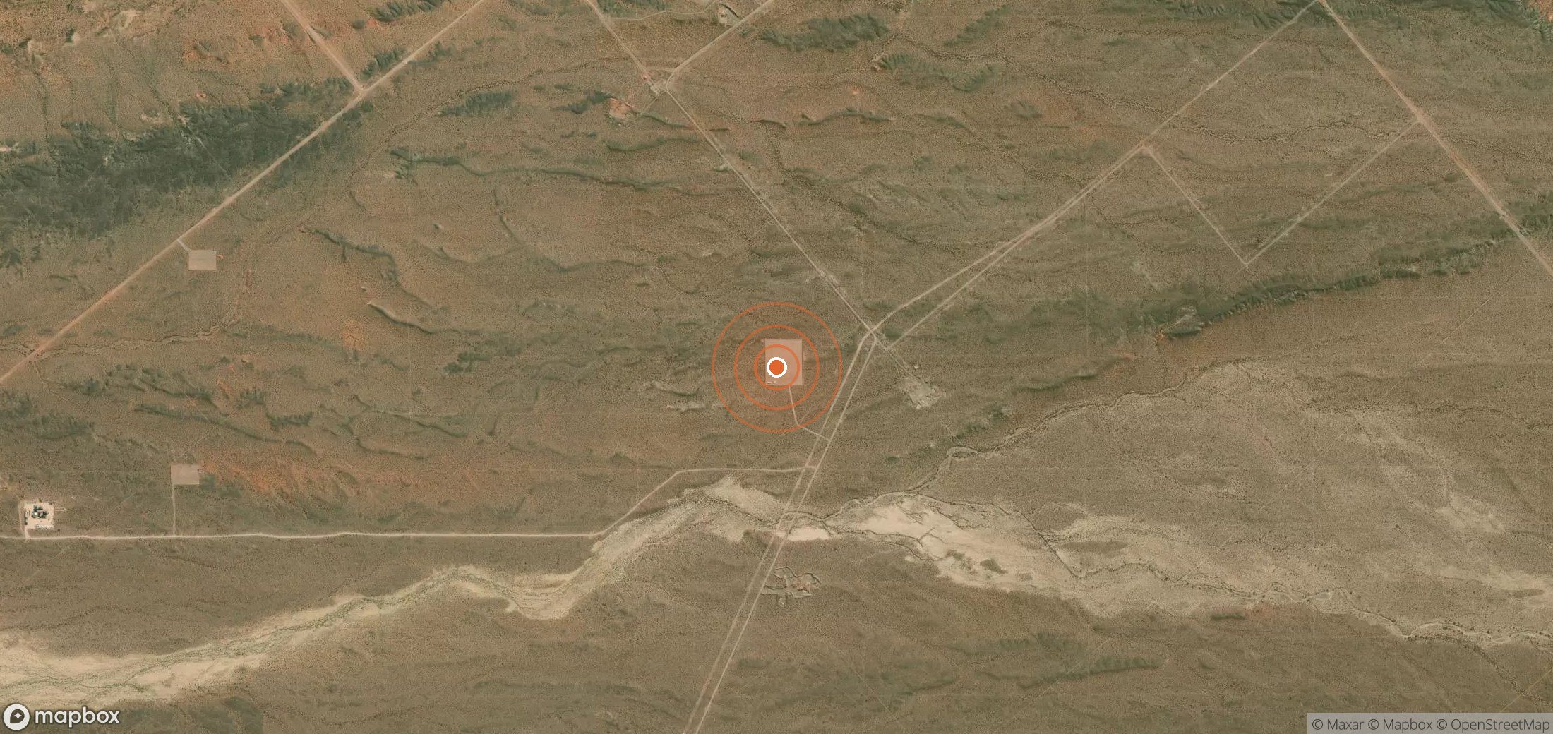 Satellite map of methane plume locations in ARG_S_070