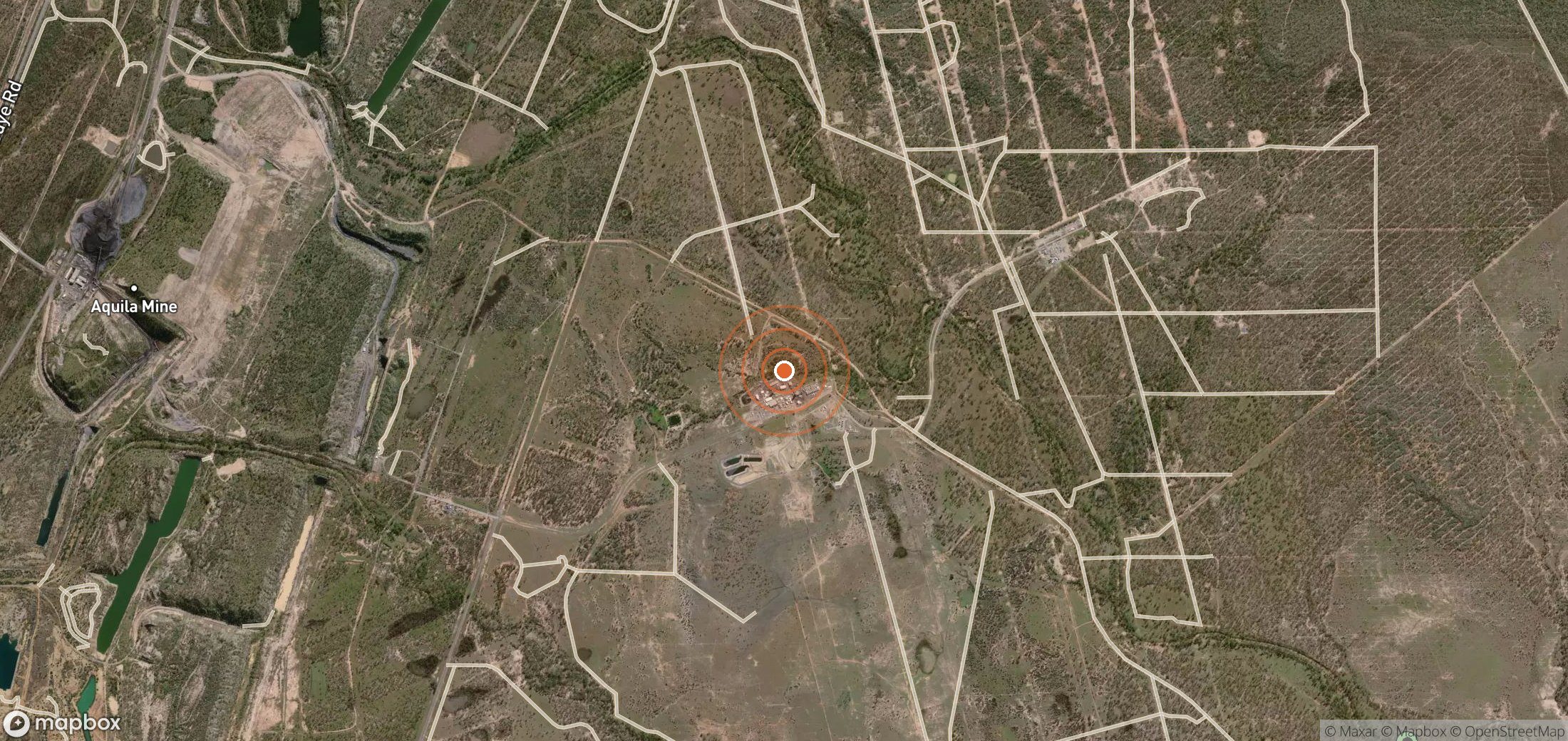 Mapa satelital de plumas de metano en AUS_S_088