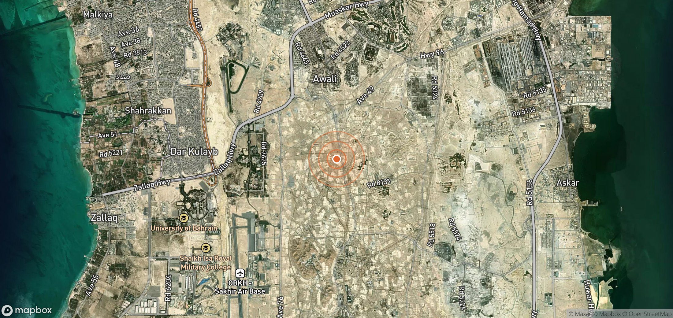 Satellite map of methane plume locations in BHR_S_034