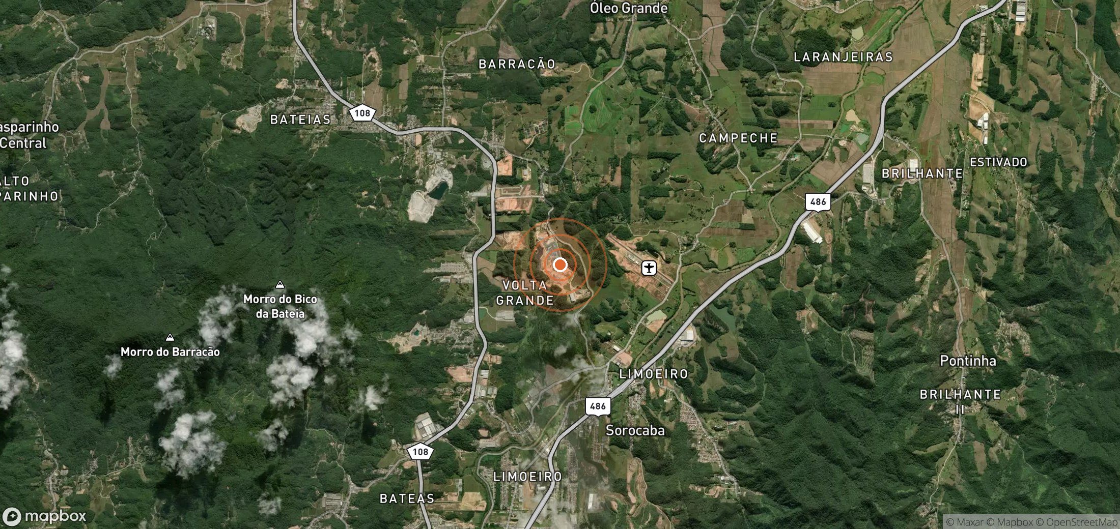 Mapa satelital de plumas de metano en BRA_S_059