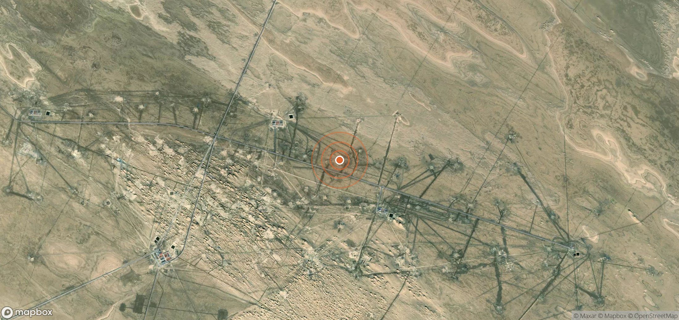 Mapa satelital de plumas de metano en CHN_S_015
