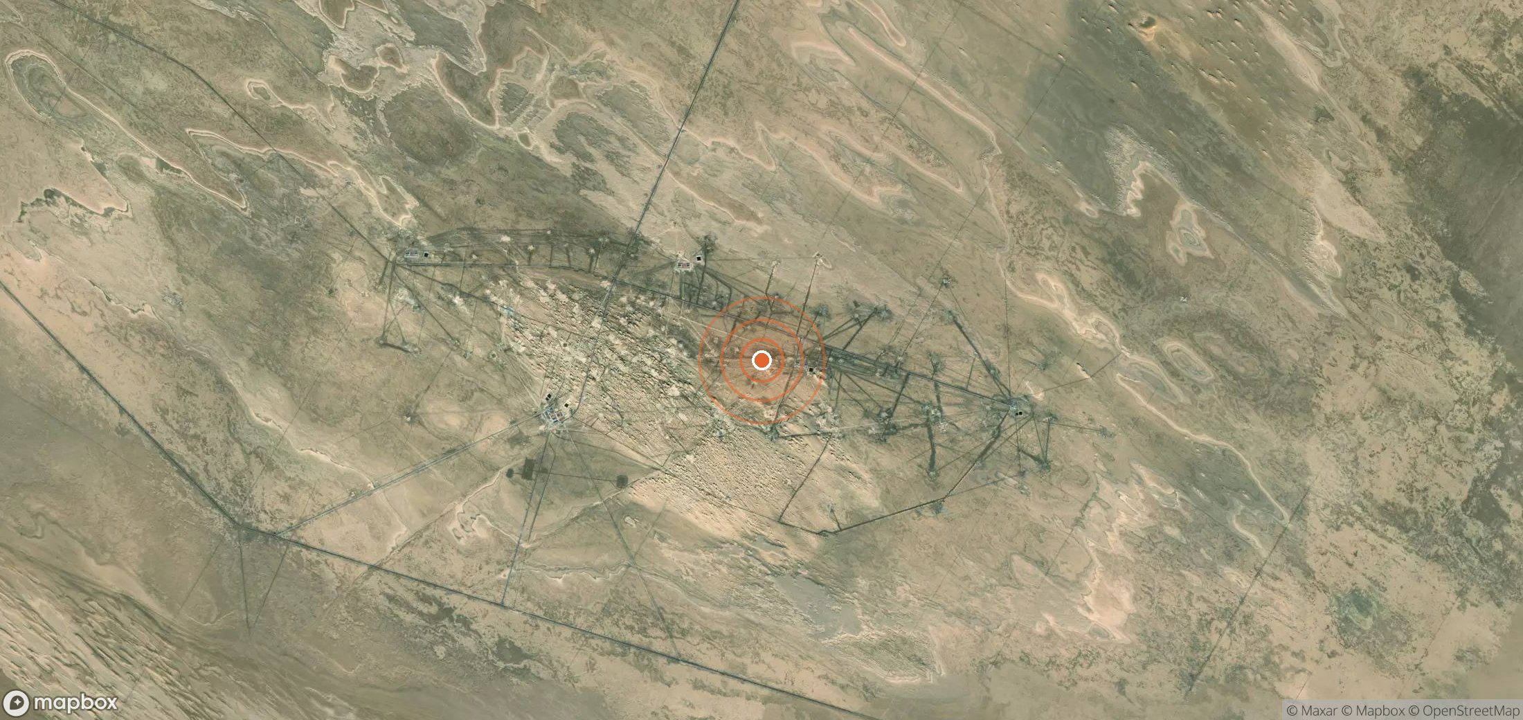 Satellite map of methane plume locations in CHN_S_025