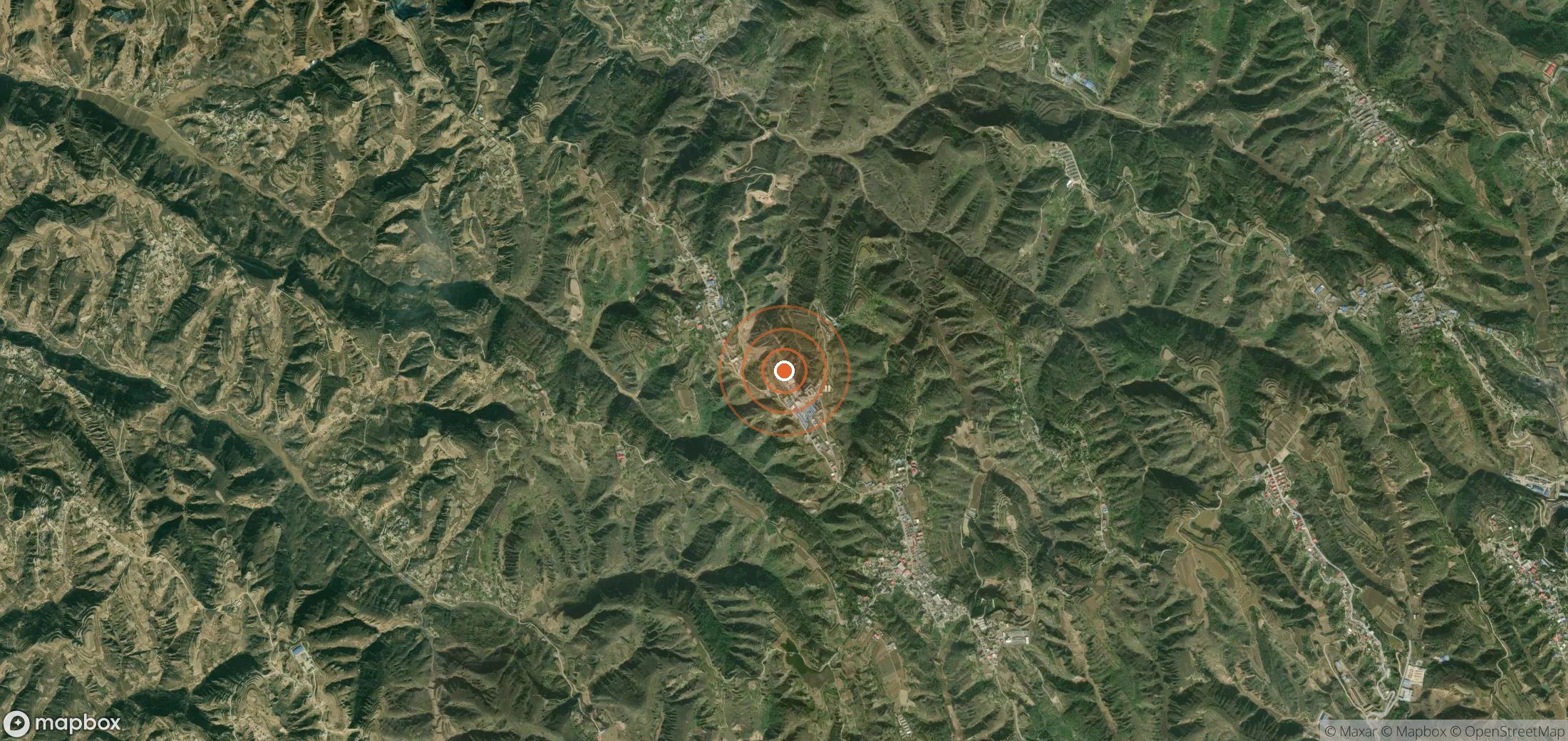 Mapa satelital de plumas de metano en CHN_S_096