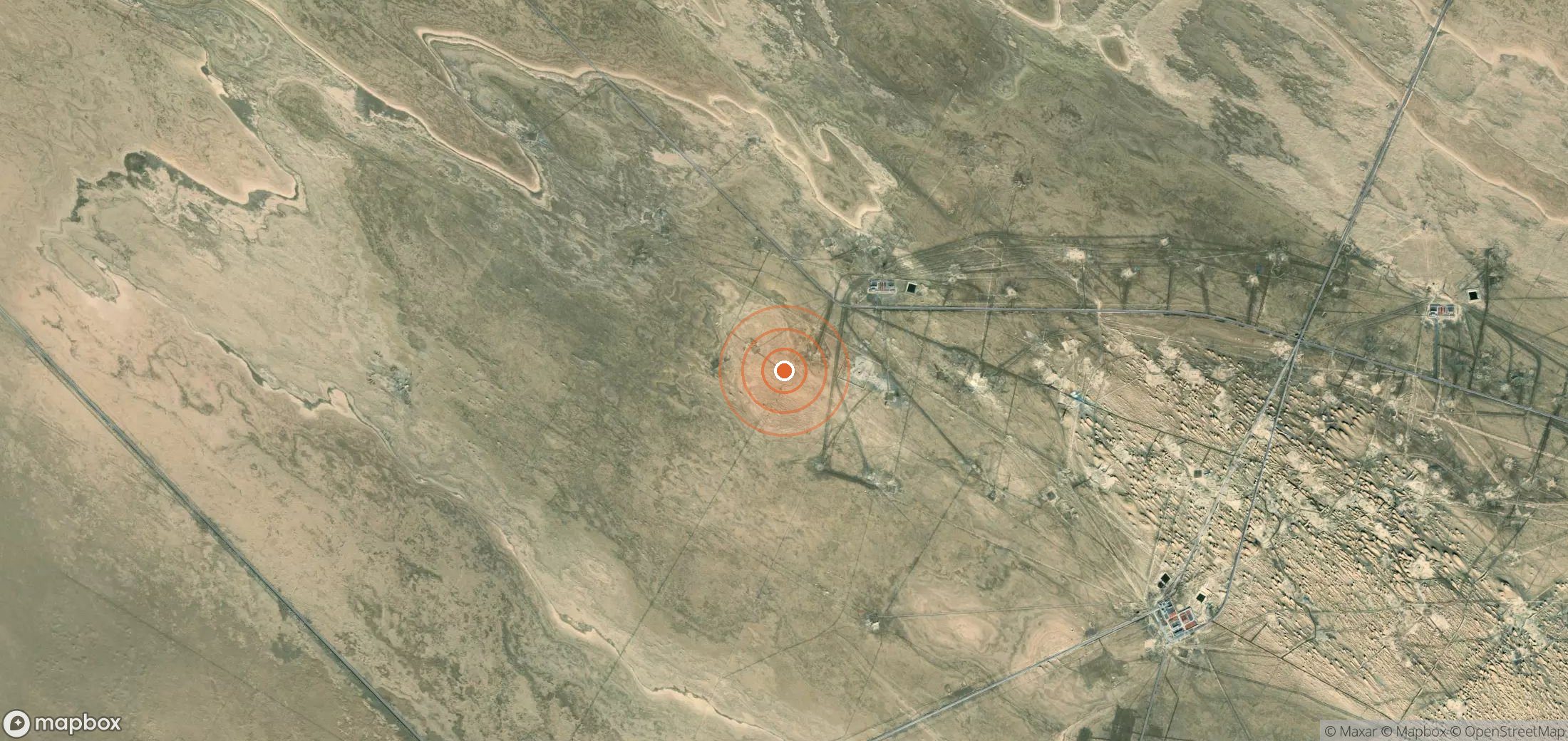 Mapa satelital de plumas de metano en CHN_S_359
