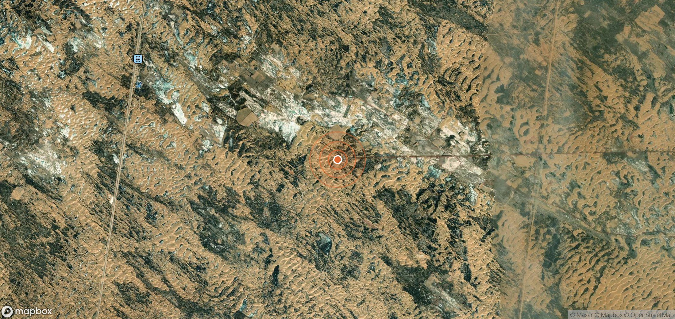 Satellite map of methane plume locations in CHN_S_388