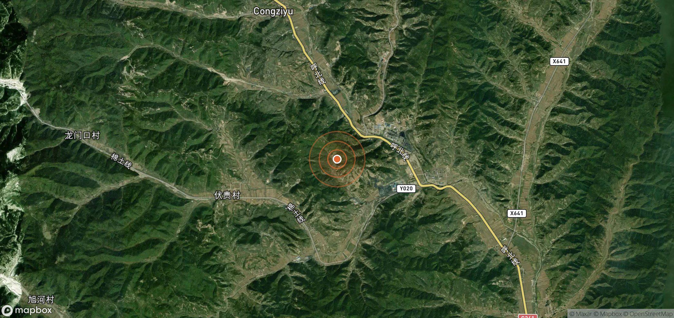 Mapa satelital de plumas de metano en CHN_S_659