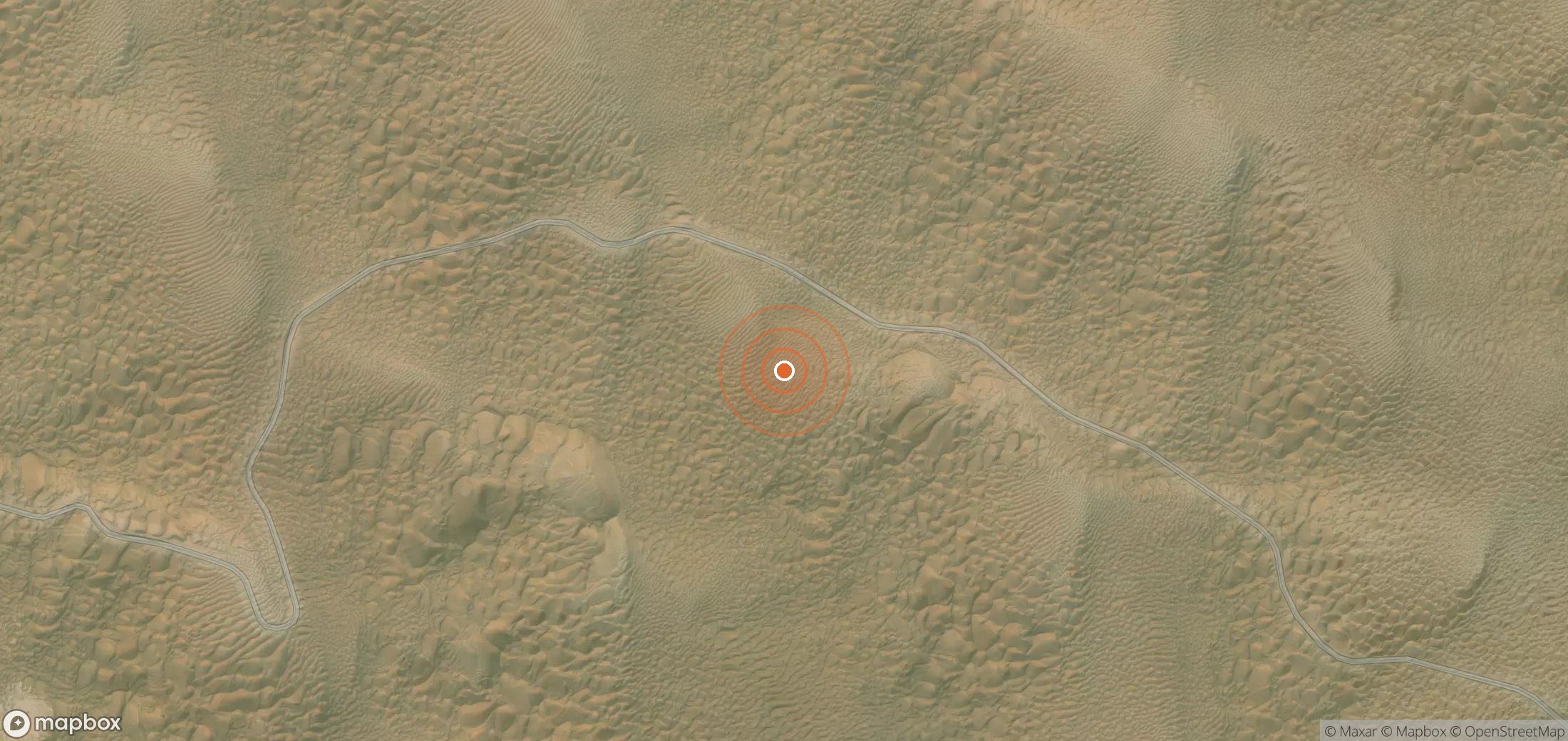 Satellite map of methane plume locations in CHN_S_938