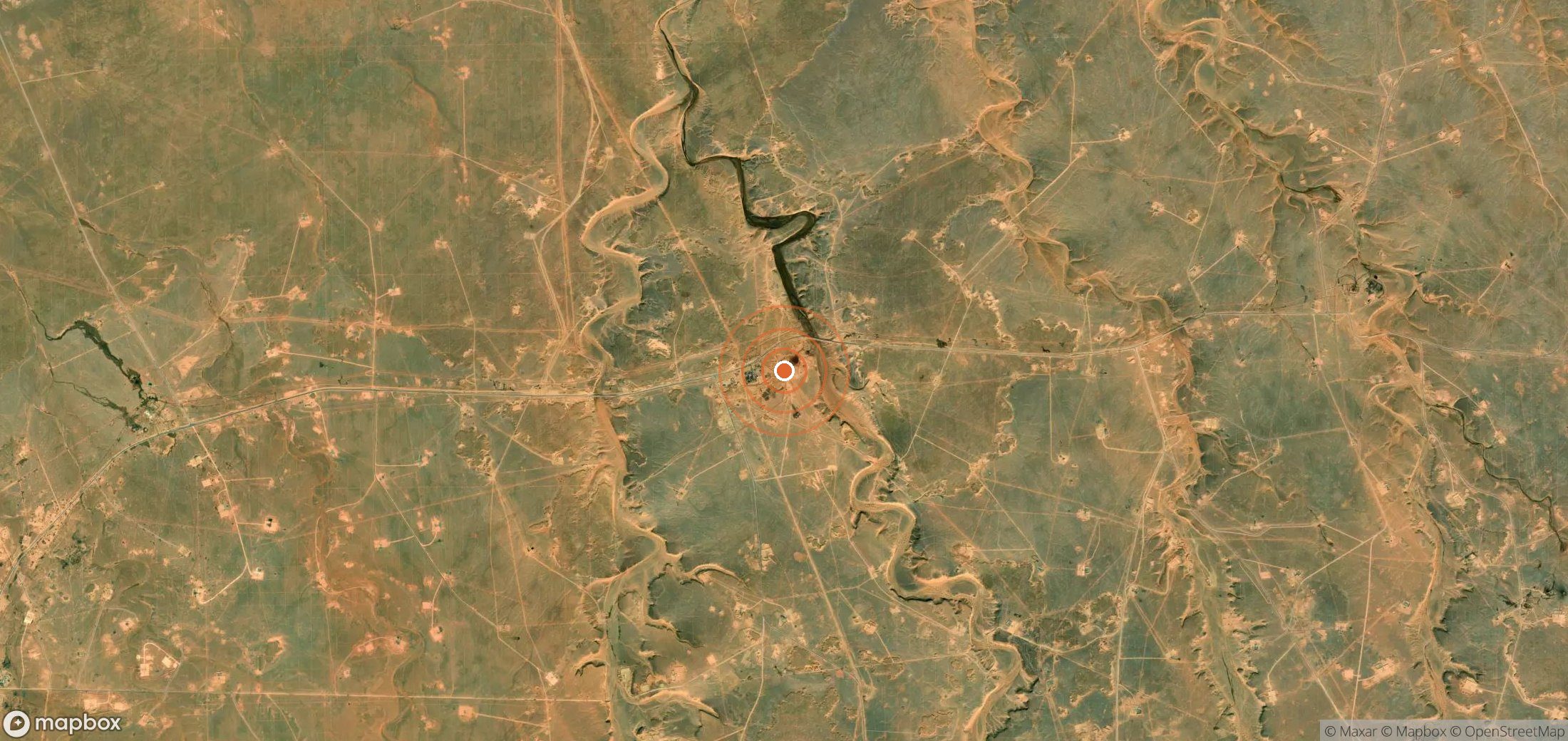 Mapa satelital de plumas de metano en DZA_S_035