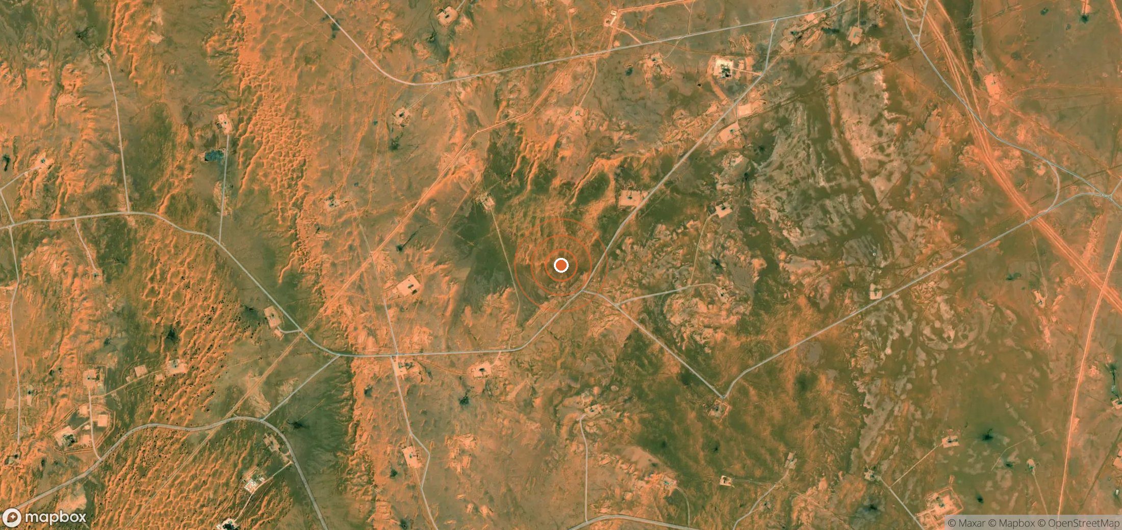 Mapa satelital de plumas de metano en DZA_S_082