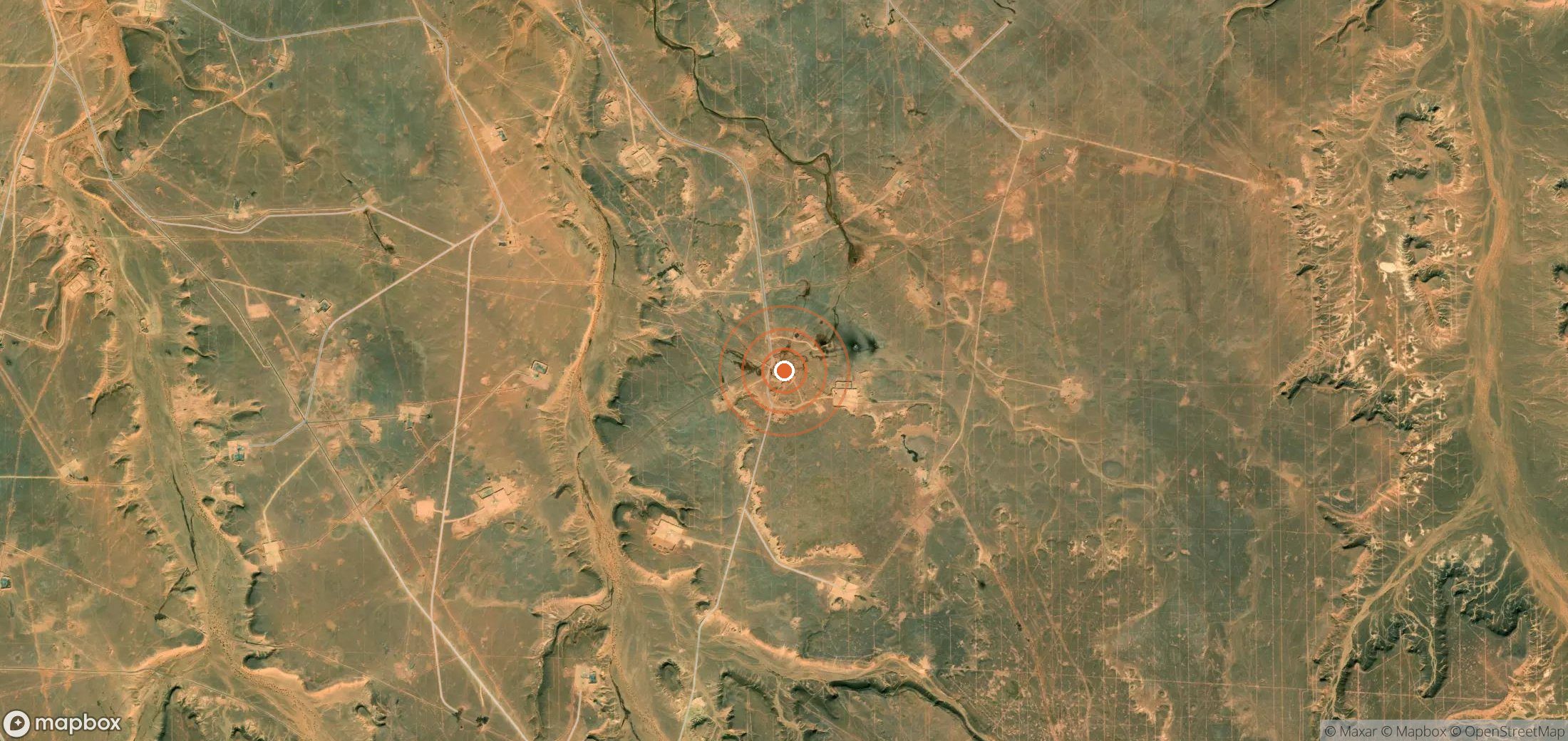 Mapa satelital de plumas de metano en DZA_S_097