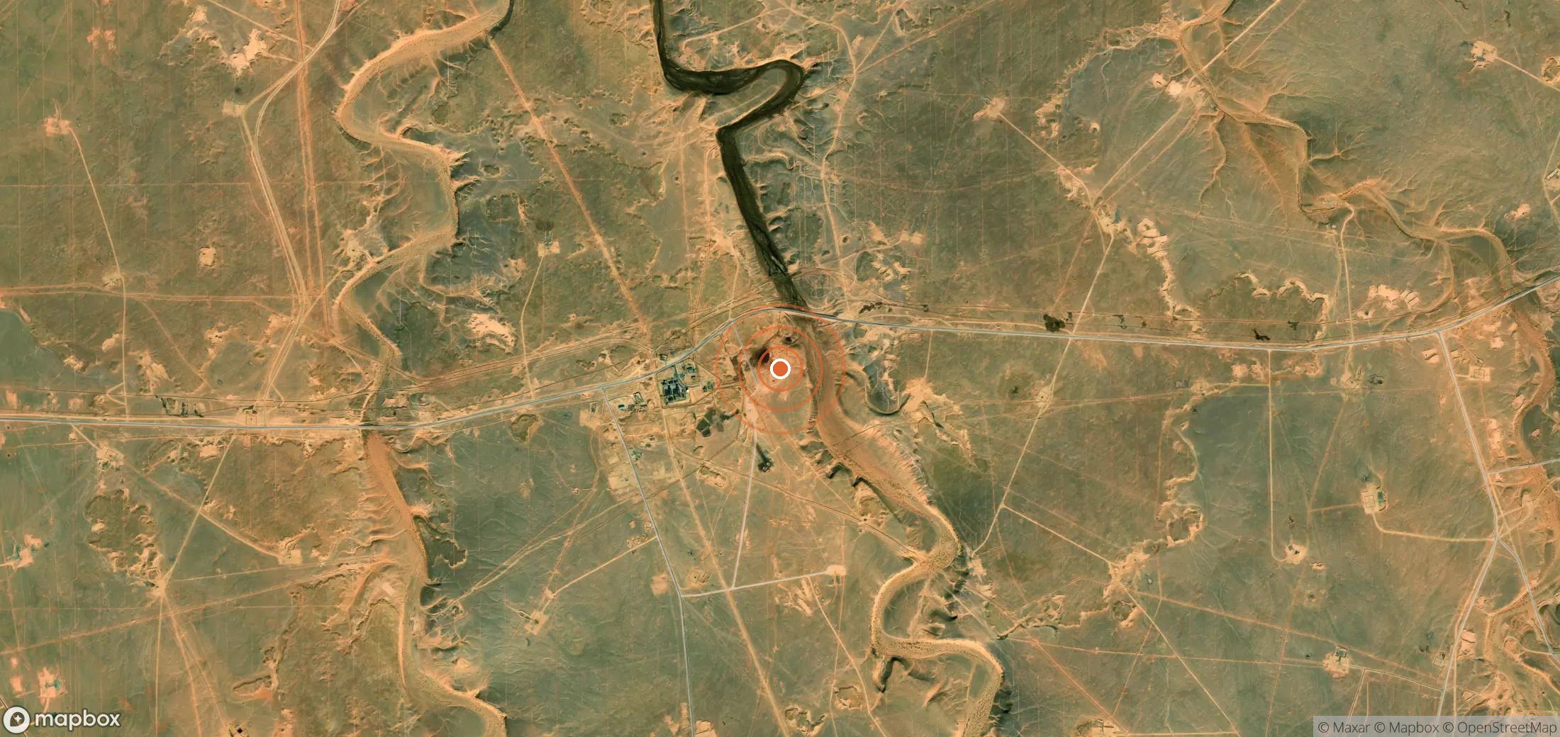 Mapa satelital de plumas de metano en DZA_S_250