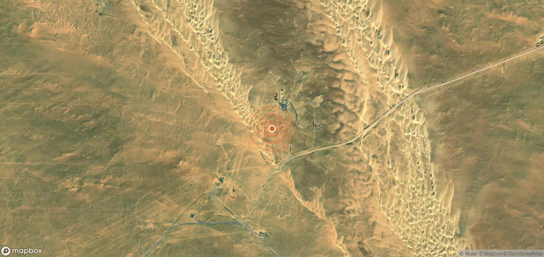 Mapa satelital de plumas de metano en EGY_S_030