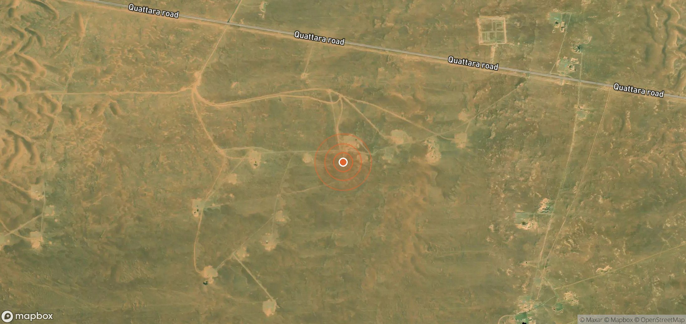 Mapa satelital de plumas de metano en EGY_S_049