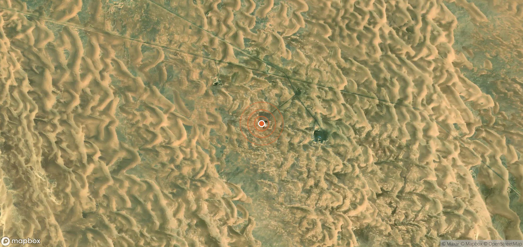 Satellite map of methane plume locations in EGY_S_063