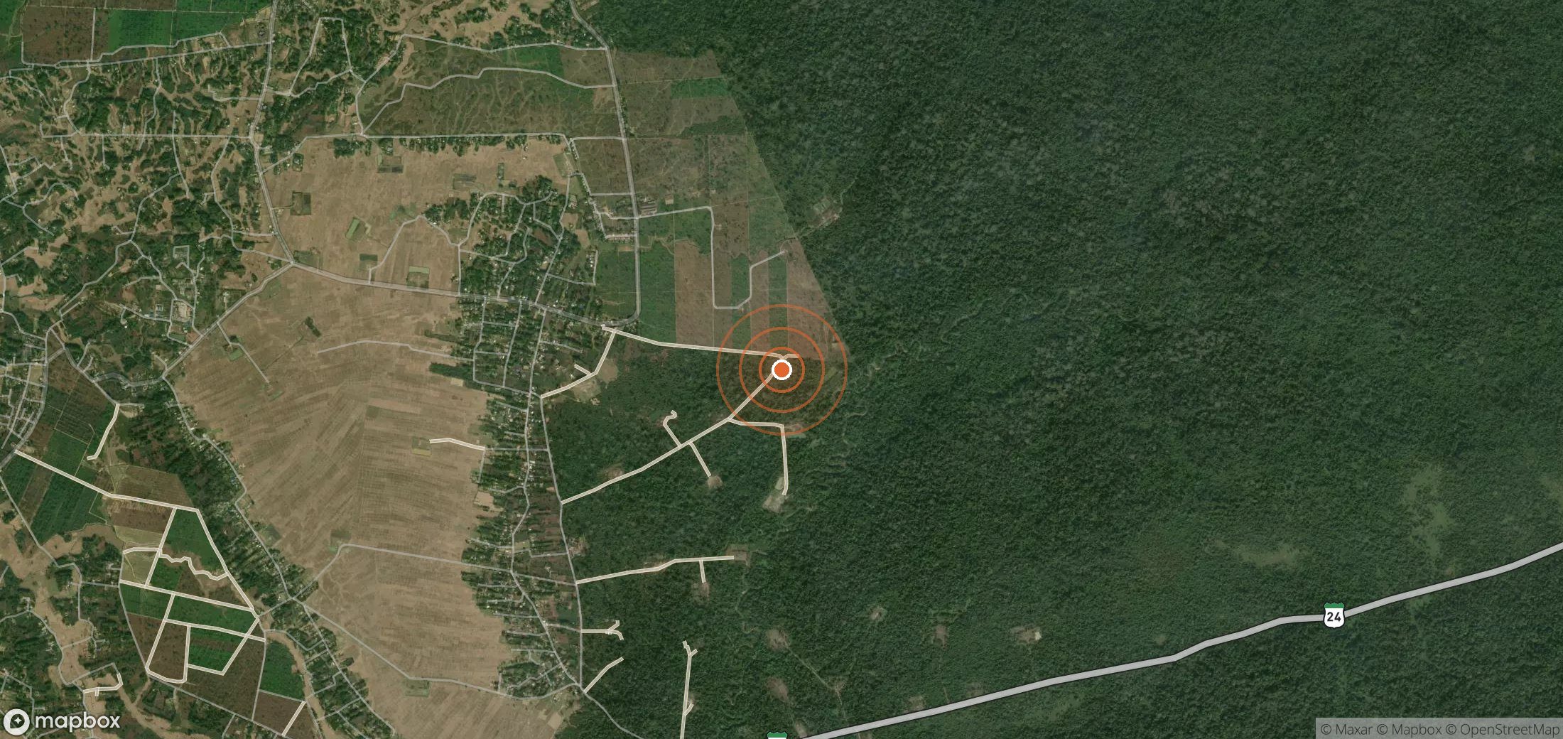 Mapa satelital de plumas de metano en IND_S_003