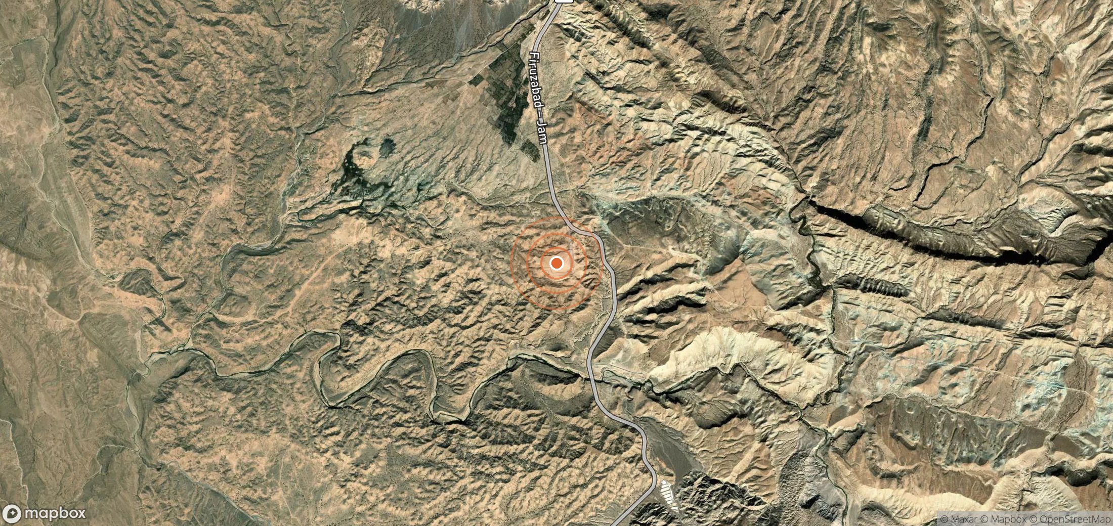 Mapa satelital de plumas de metano en IRN_S_059