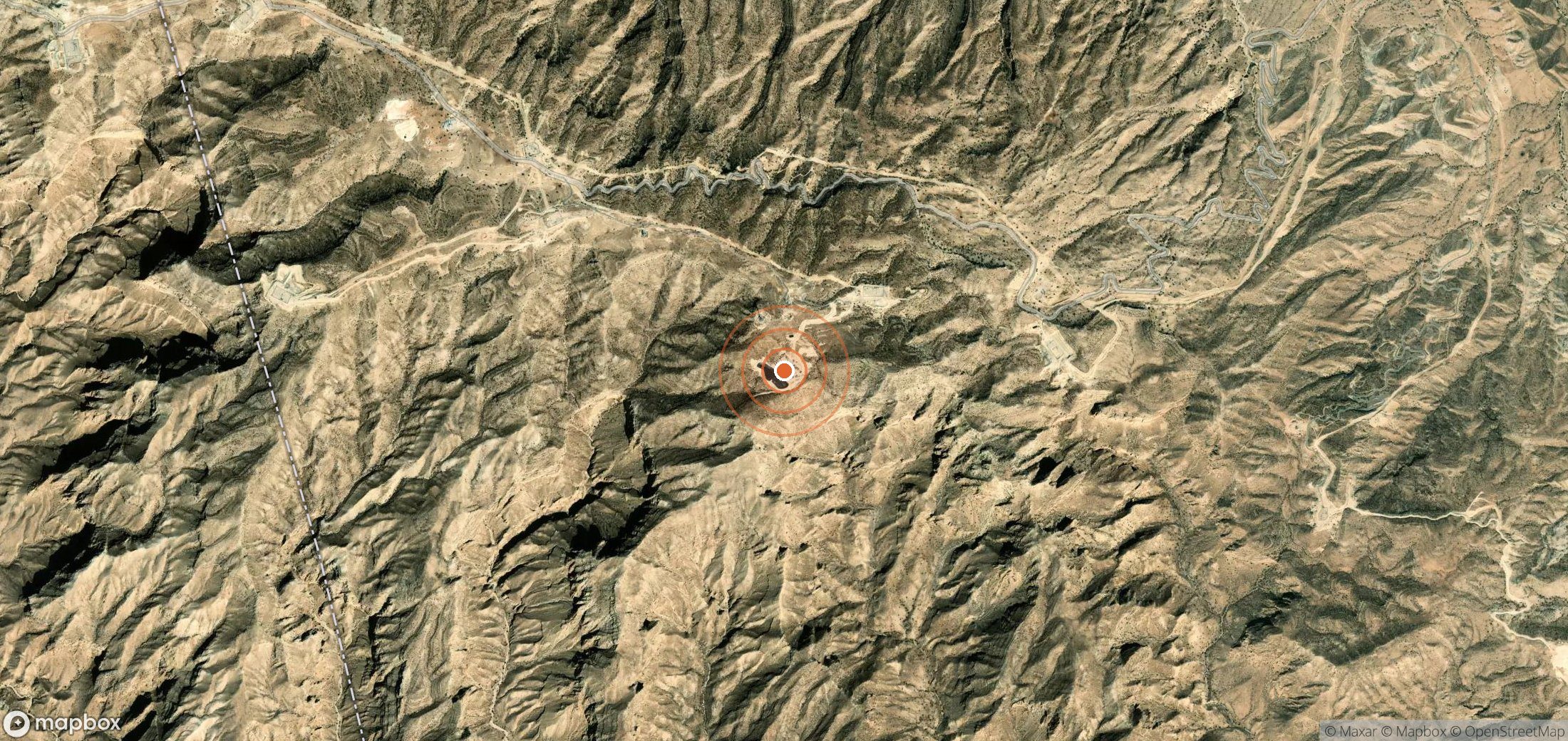 Mapa satelital de plumas de metano en IRN_S_074