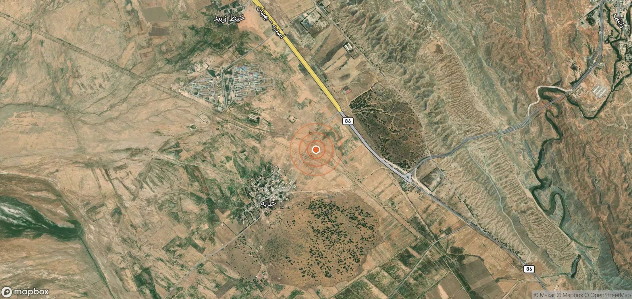 Mapa satelital de plumas de metano en IRN_S_135