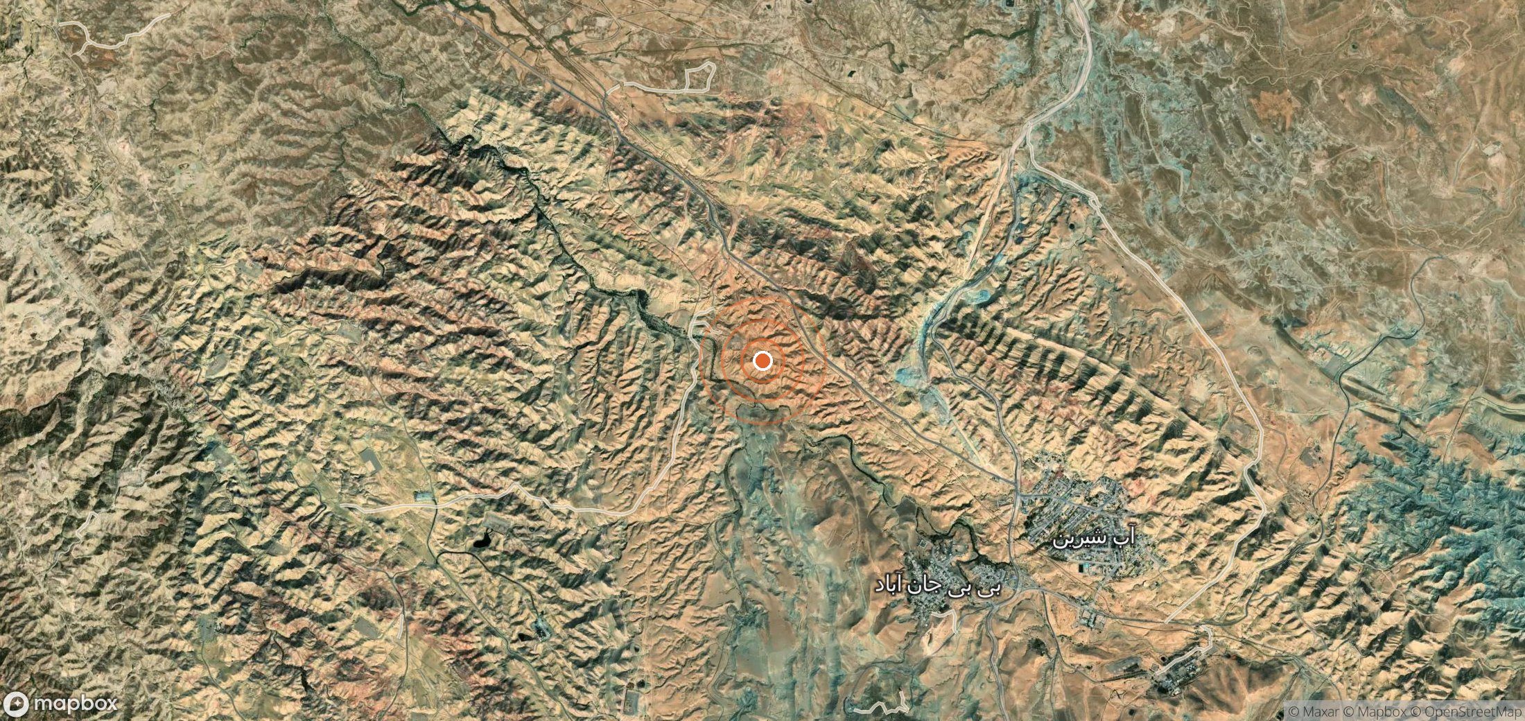 Mapa satelital de plumas de metano en IRN_S_239