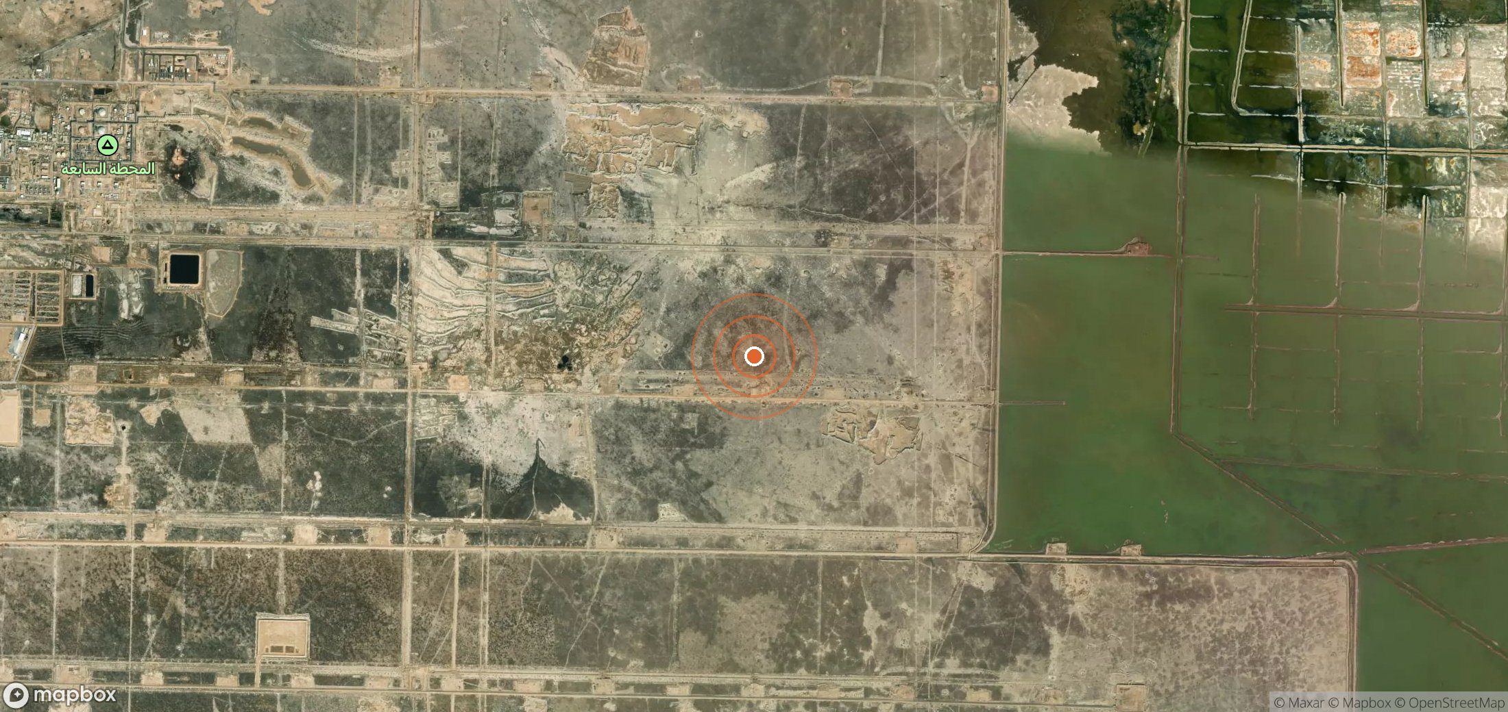 Mapa satelital de plumas de metano en IRQ_S_024