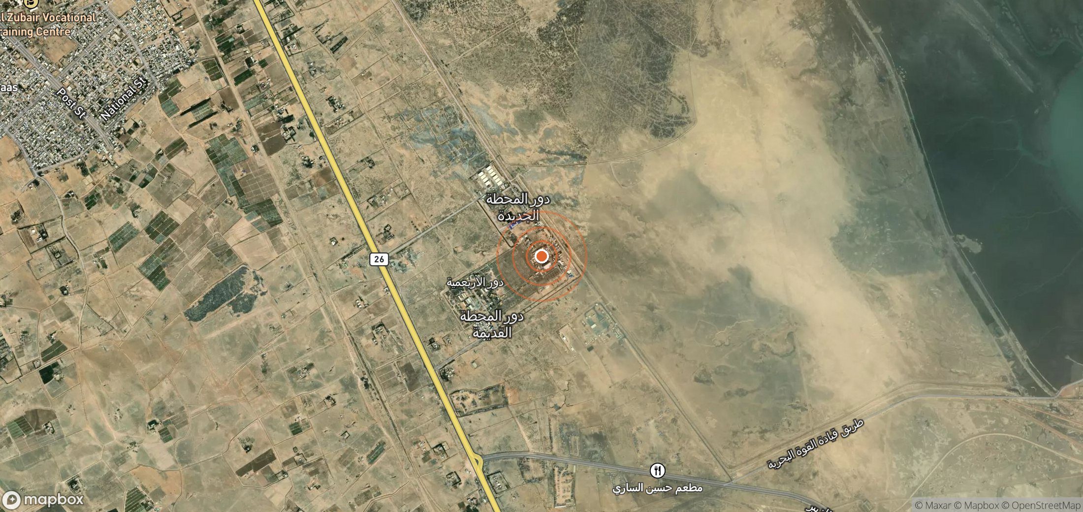 Satellite map of methane plume locations in IRQ_S_047