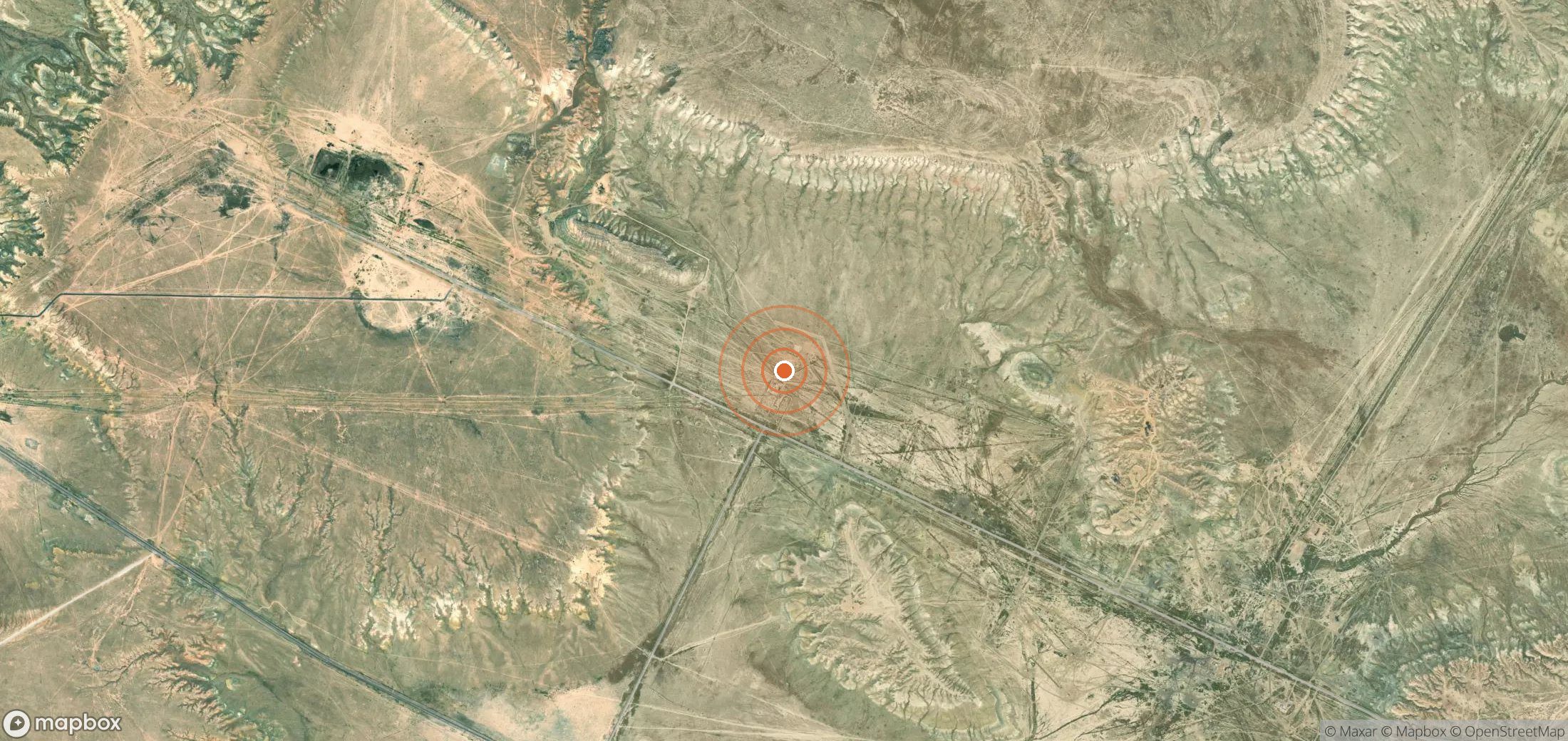 Mapa satelital de plumas de metano en KAZ_S_007