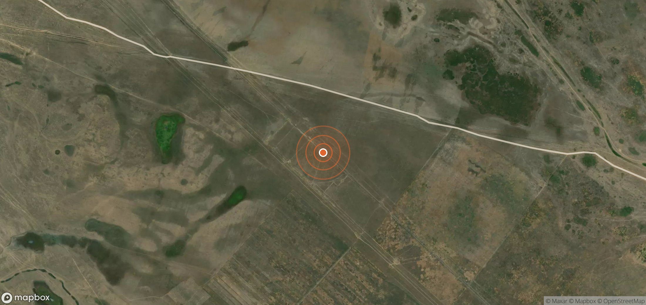 Mapa satelital de plumas de metano en KAZ_S_018