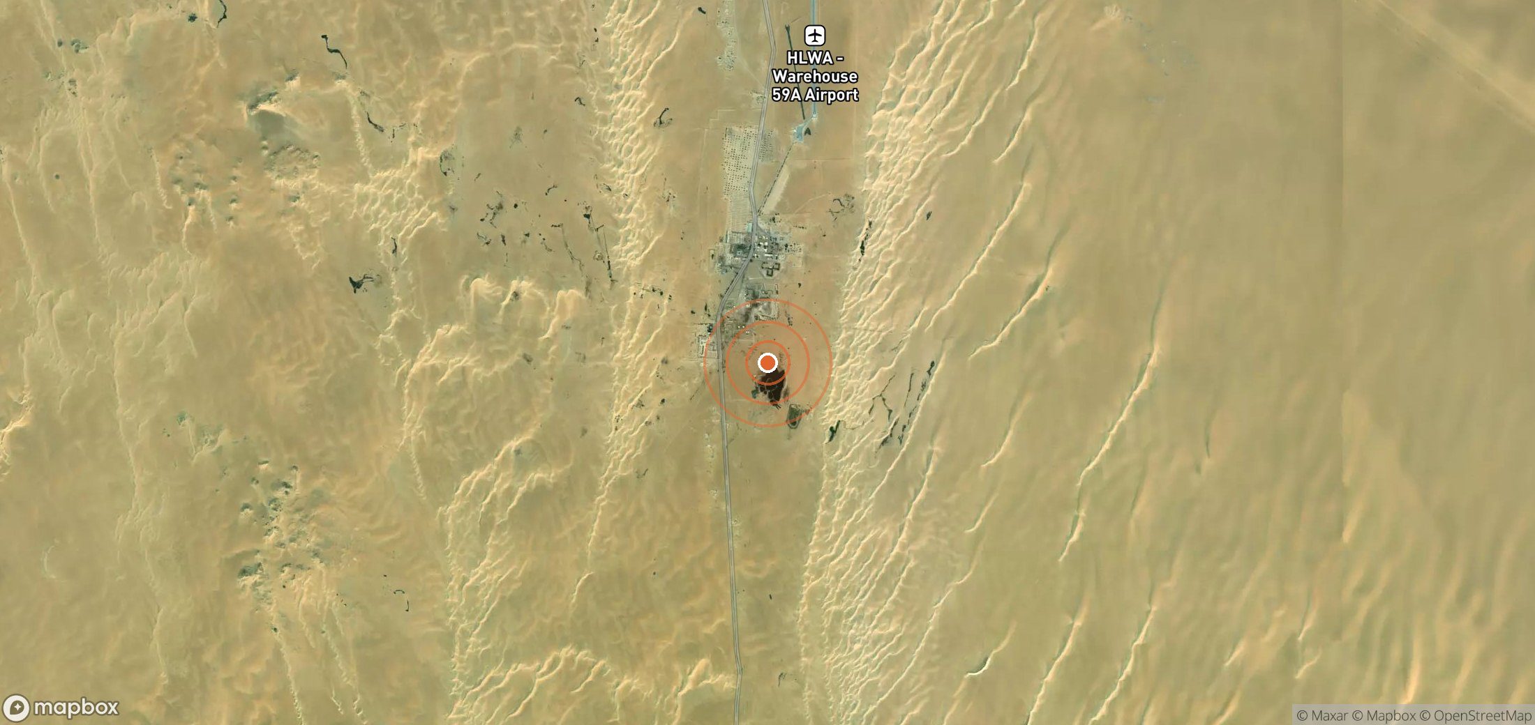 Mapa satelital de plumas de metano en LBY_S_059