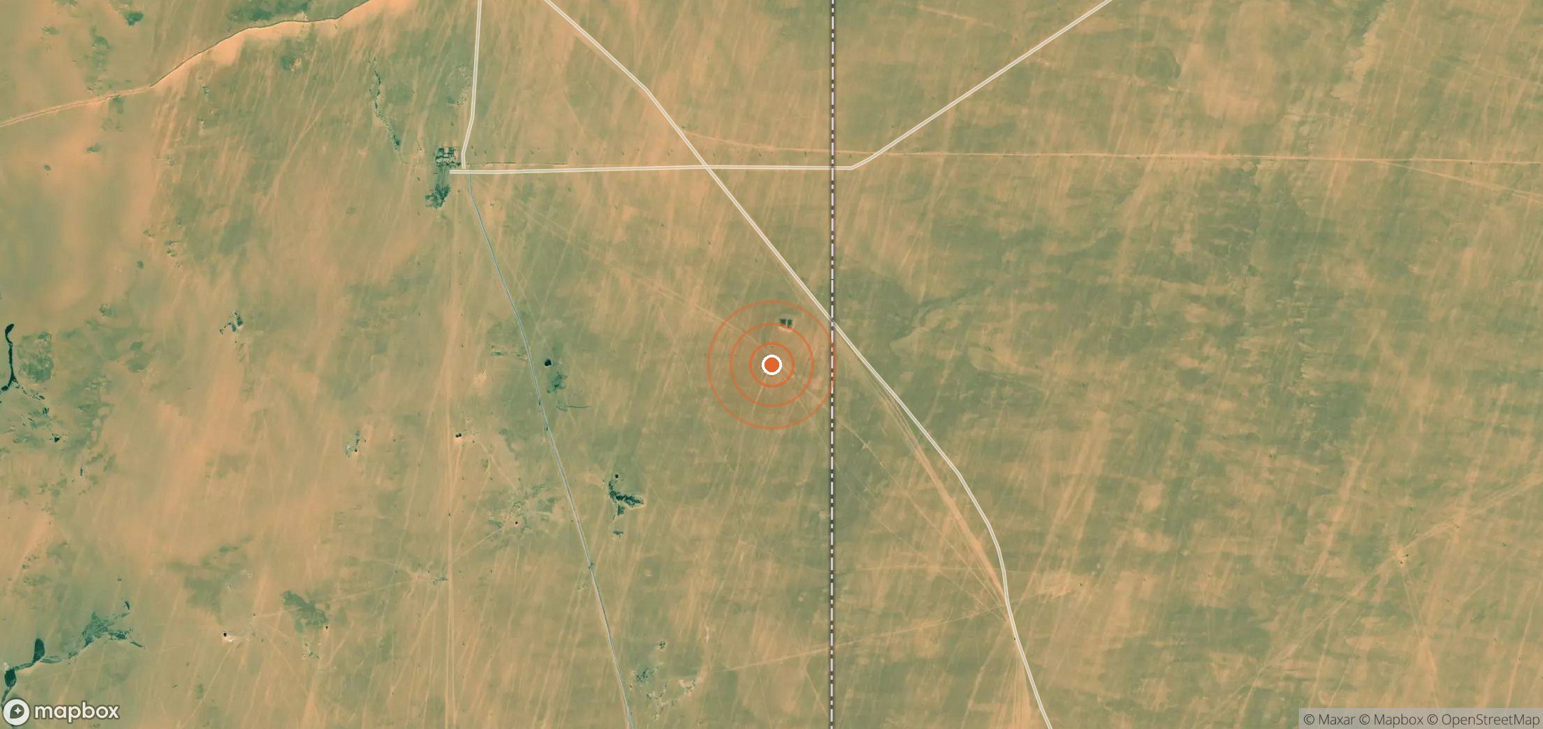 Mapa satelital de plumas de metano en LBY_S_068