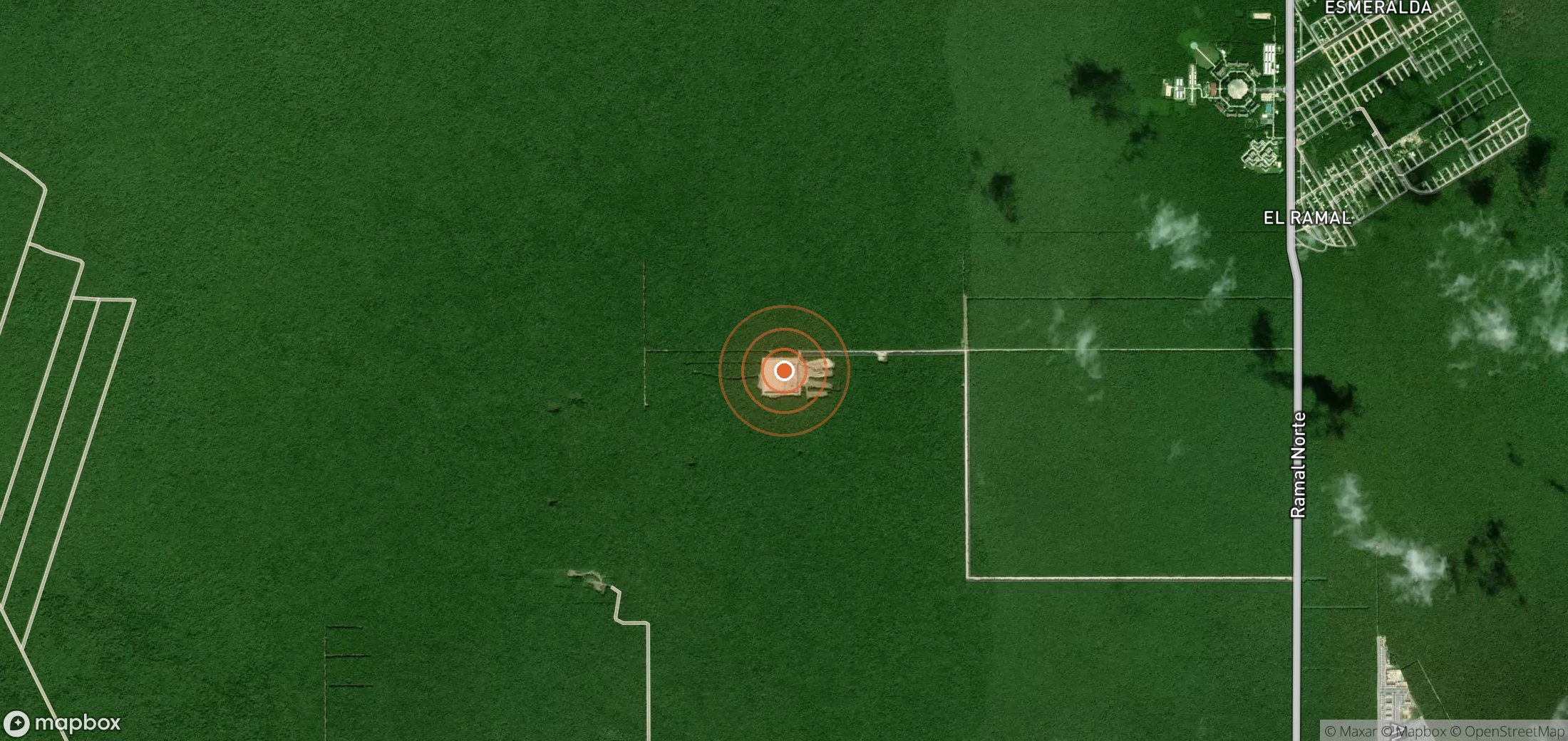 Satellite map of methane plume locations in MEX_S_083