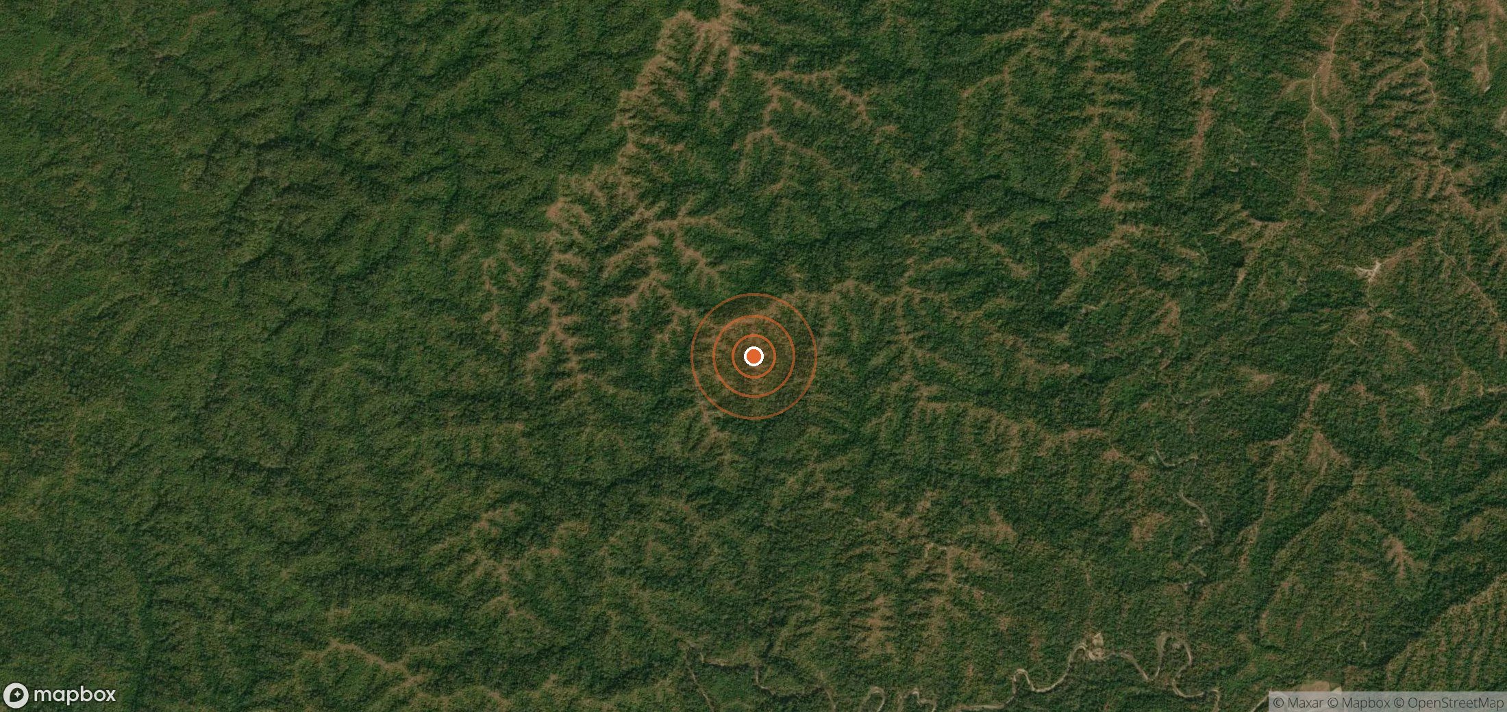 Mapa satelital de plumas de metano en MMR_S_005