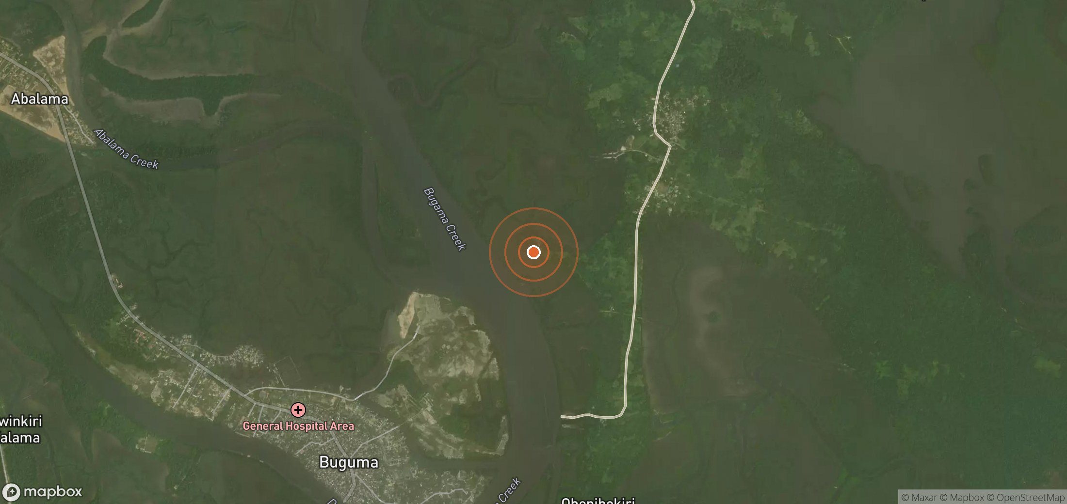 Mapa satelital de plumas de metano en NGA_S_004