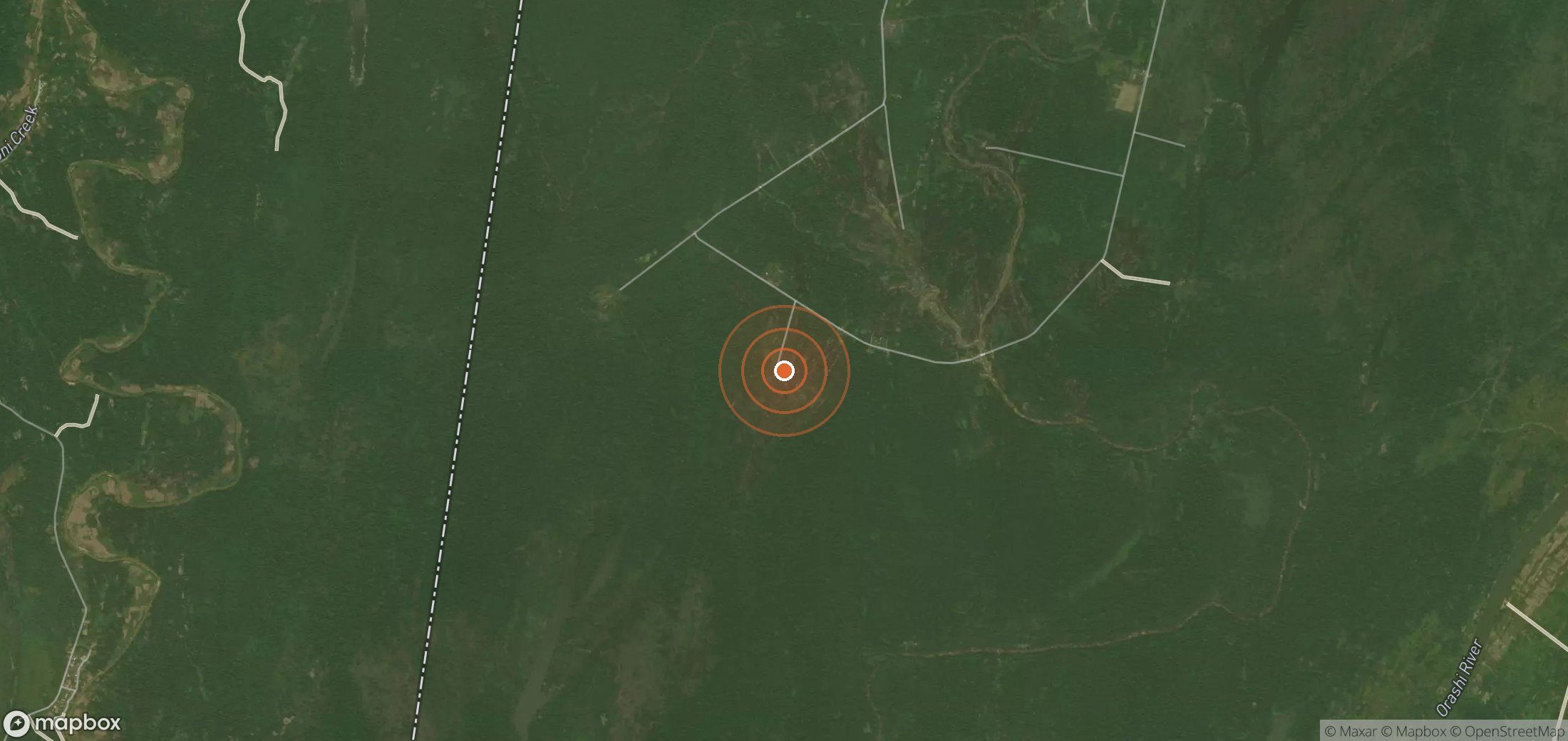 Mapa satelital de plumas de metano en NGA_S_010